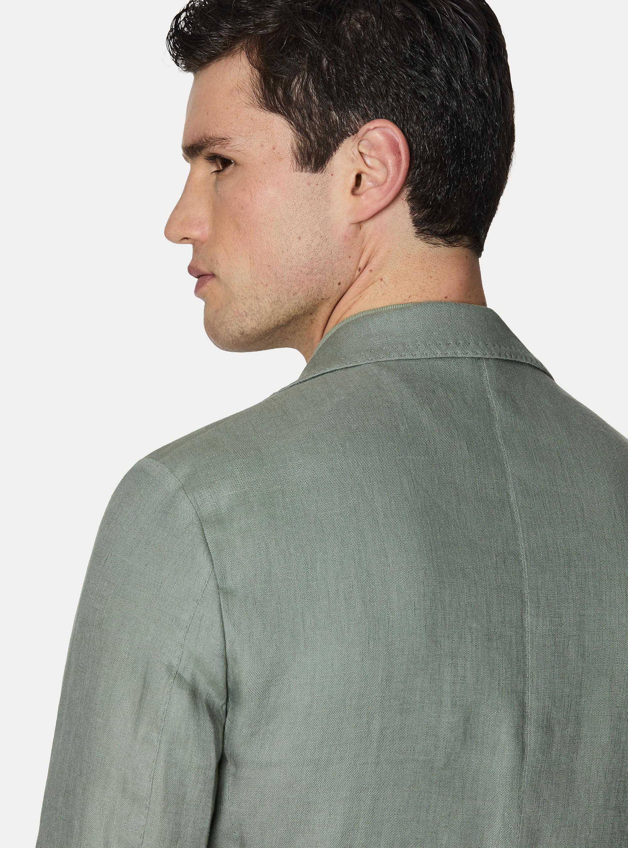 Anzugjacke aus reinem Leinen, SALVIA 0602C