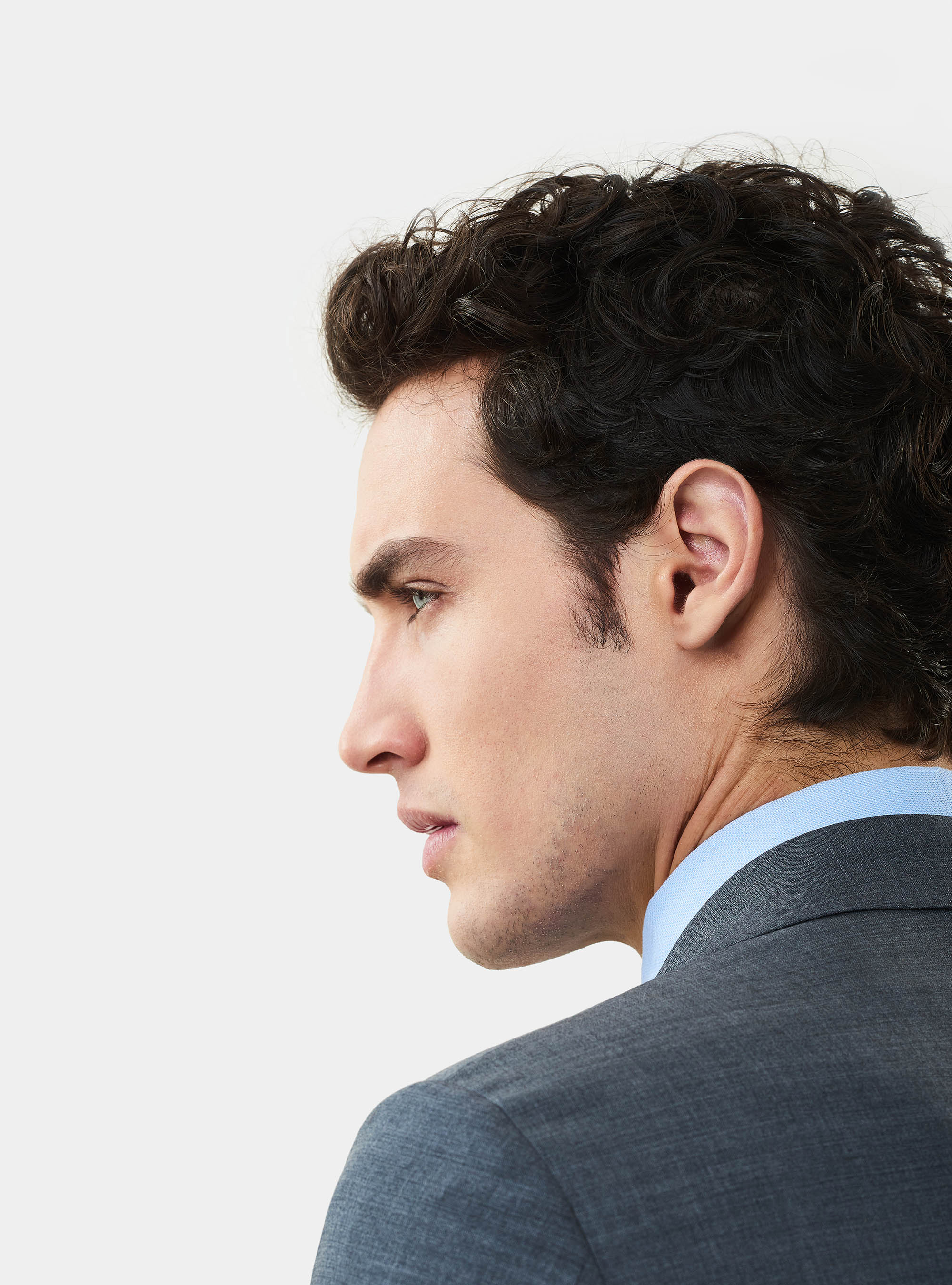 Veste de costume en laine Travelwear, GRIS CLAIR MÃ LANGÃ