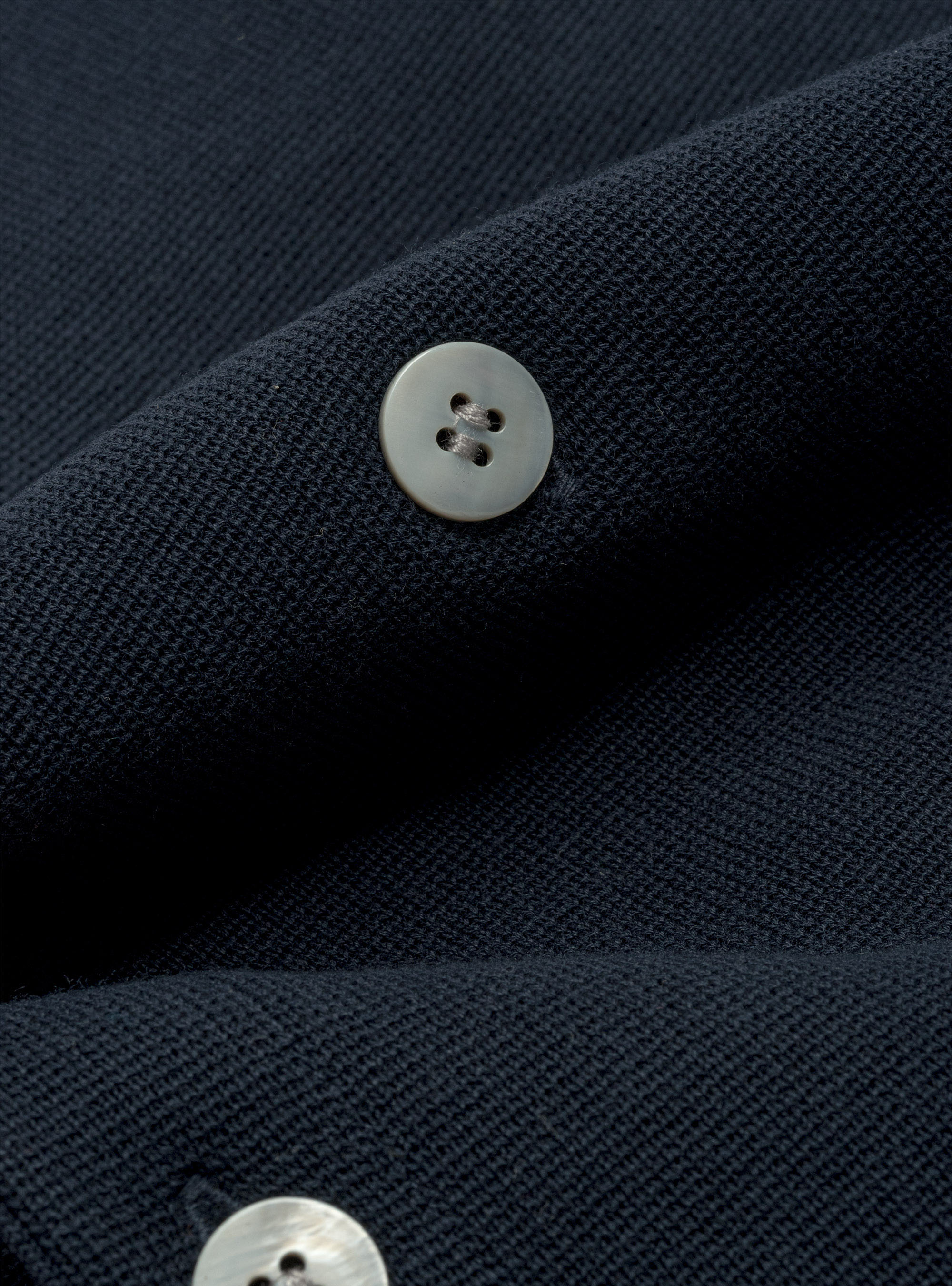 Gilet in maglia in puro cotone extrafine, BLU NAVY