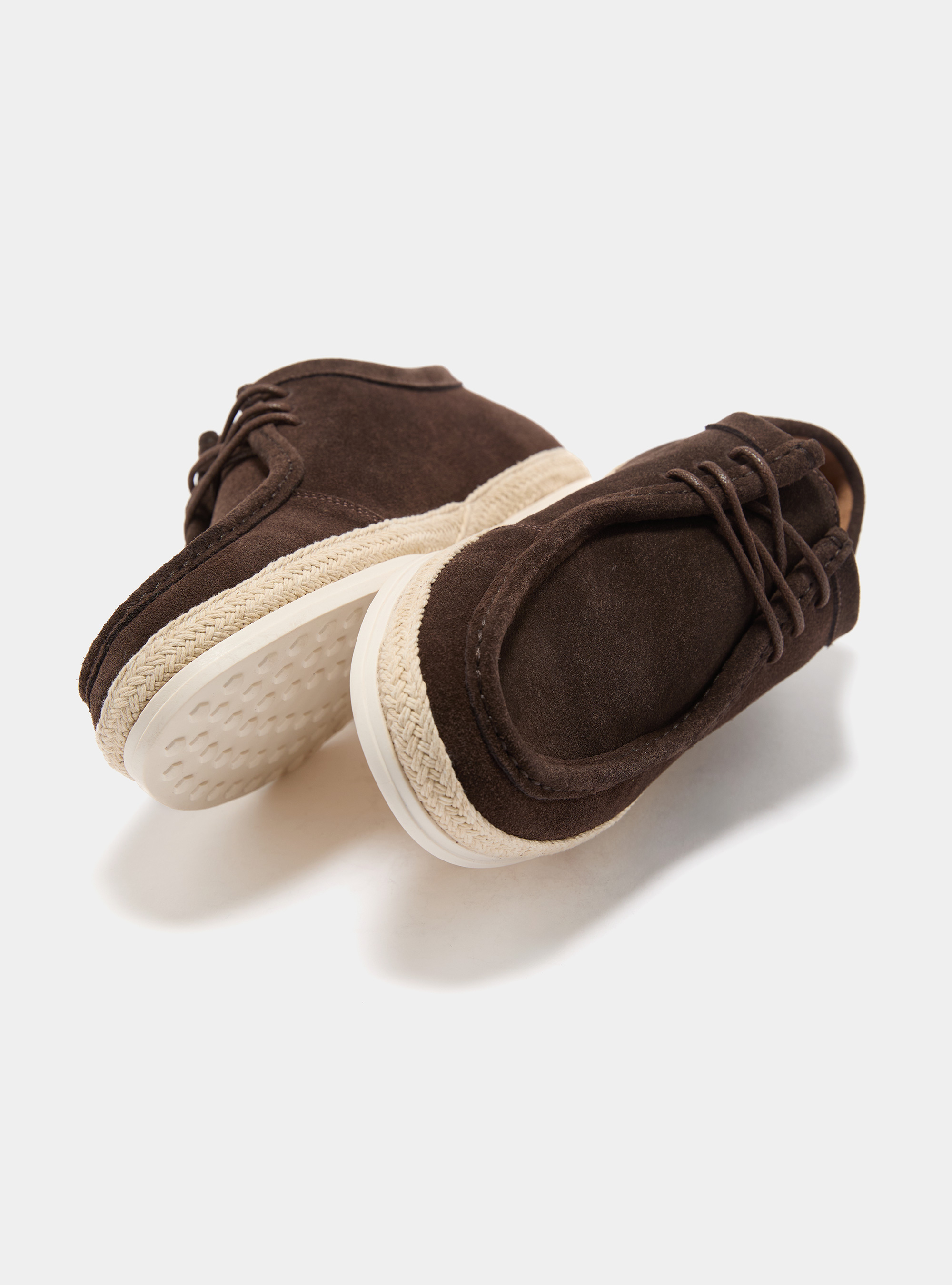 Paraboot stringato in suede, BROWN