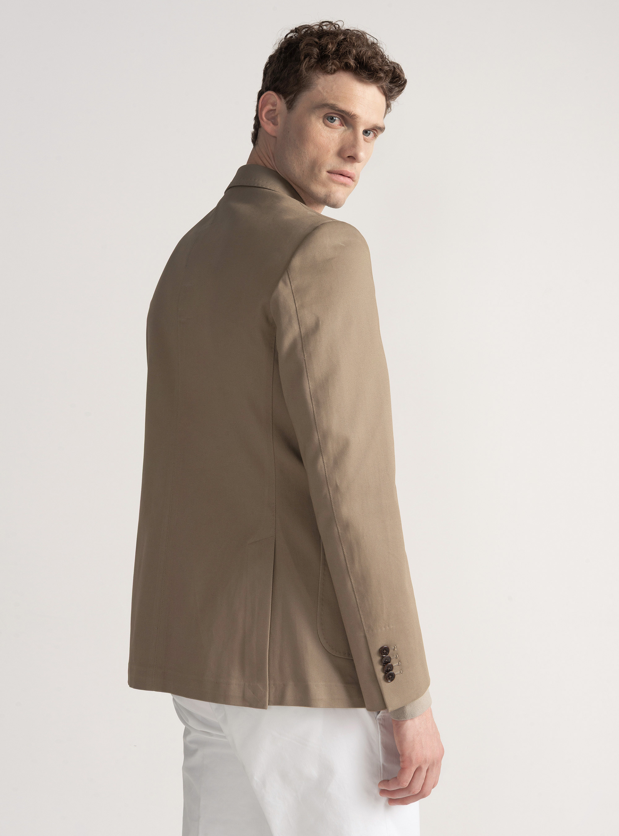 Brushed cotton blazer, FANGO 0568C