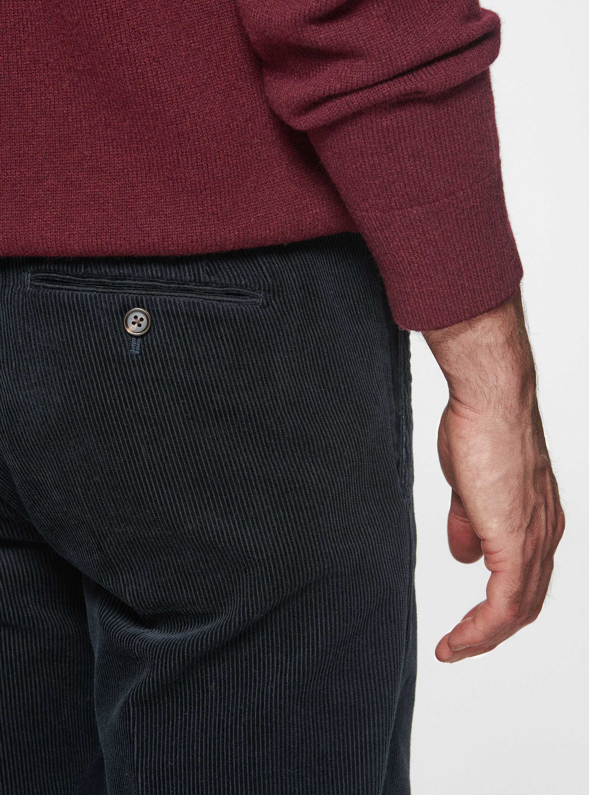 Pantaloni in velluto, BLU NAVY