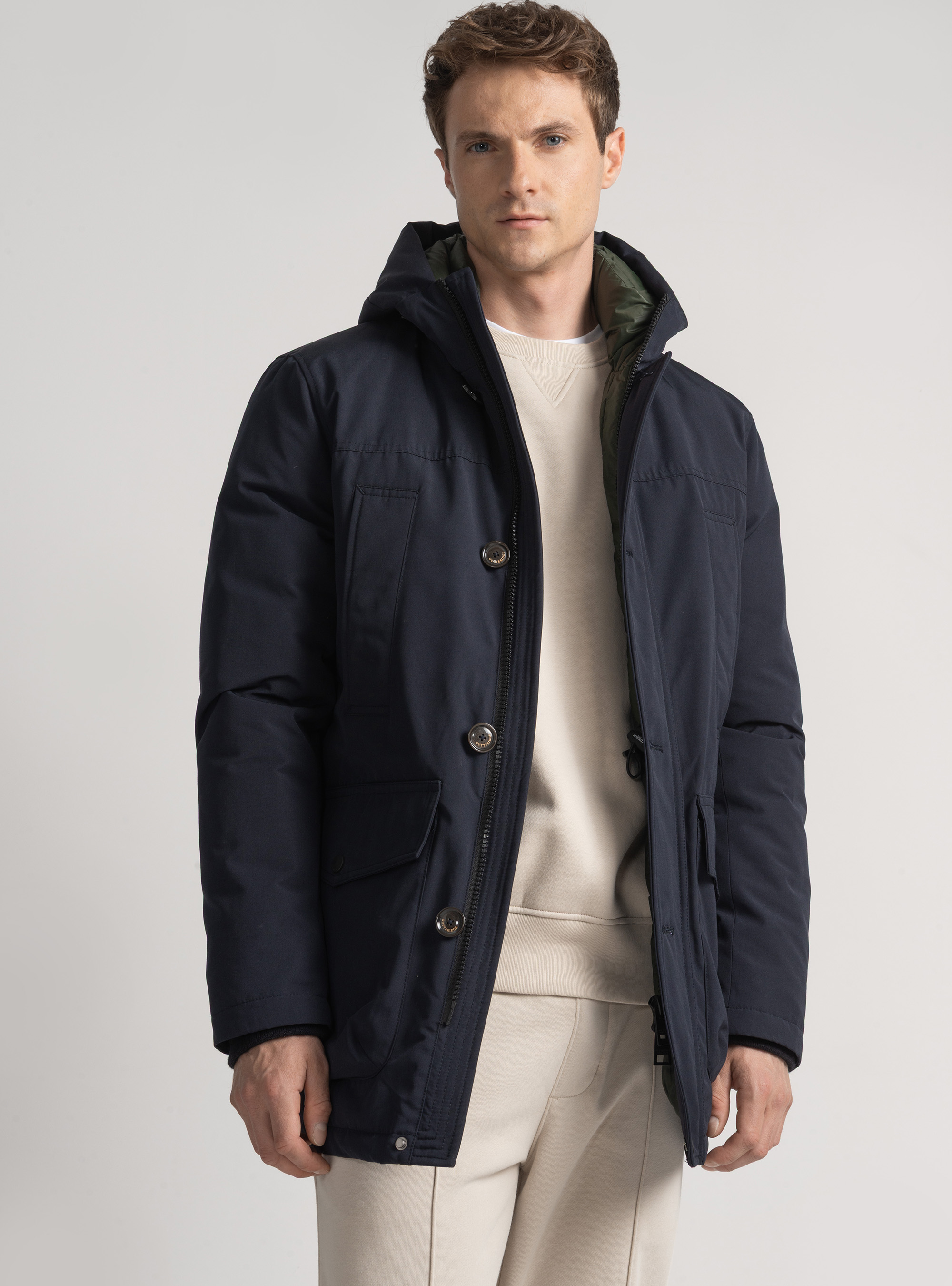 Parka imbottito con cappuccio