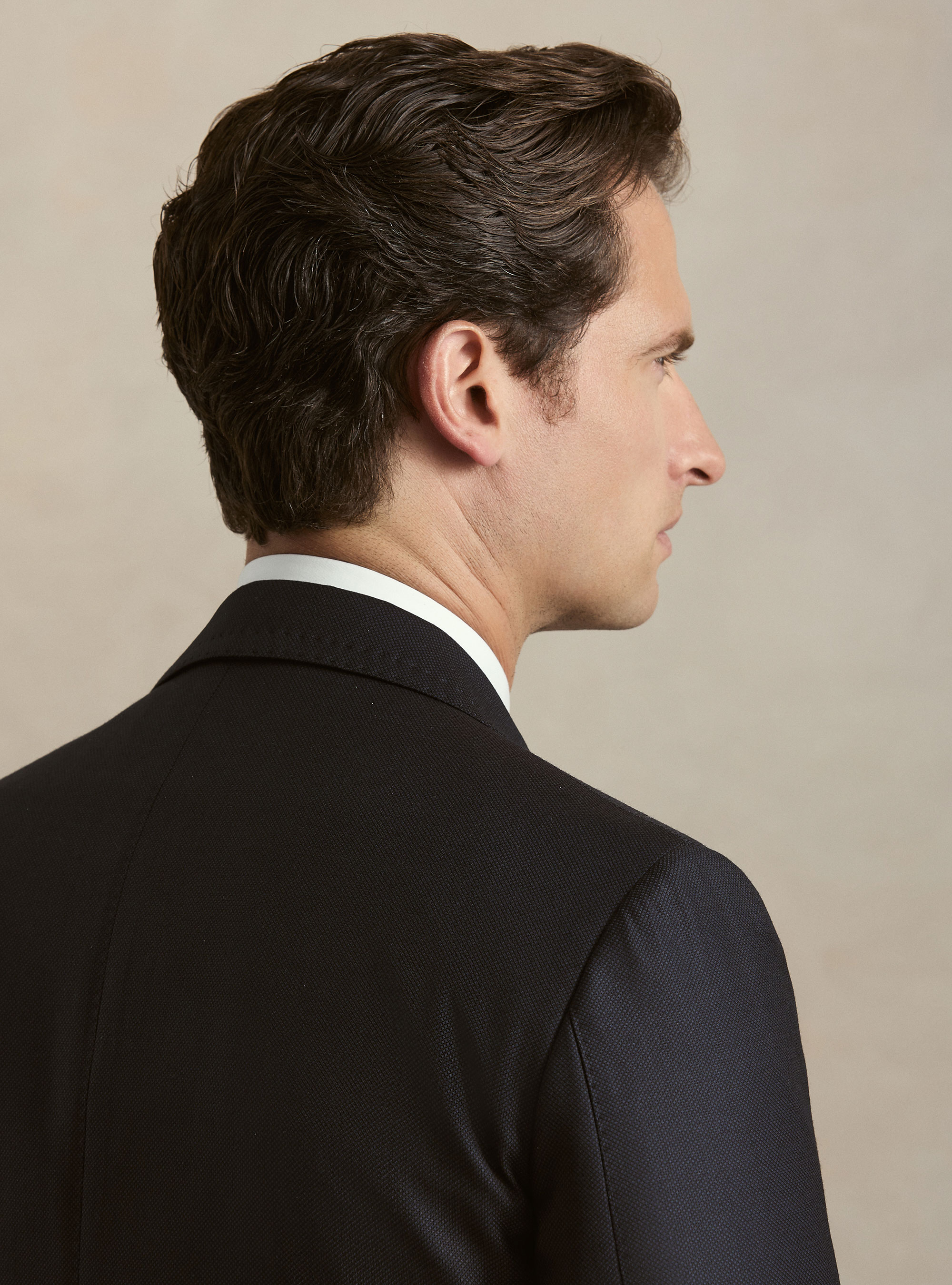 Giacca per abito in pura lana occhio di pernice Vitale Barberis Canonico, BLU NAVY