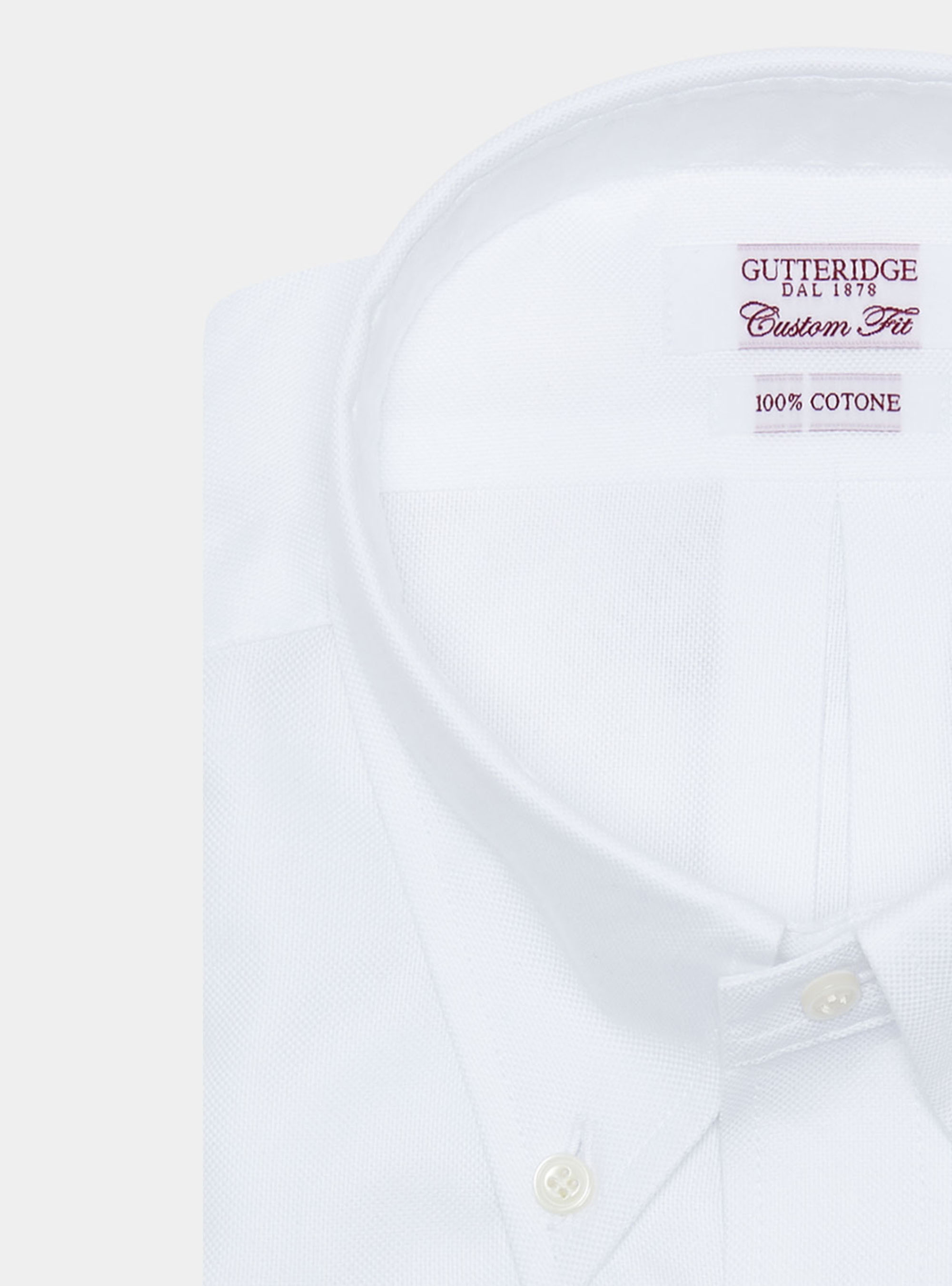 Chemise confortable en coton oxford, BLANC