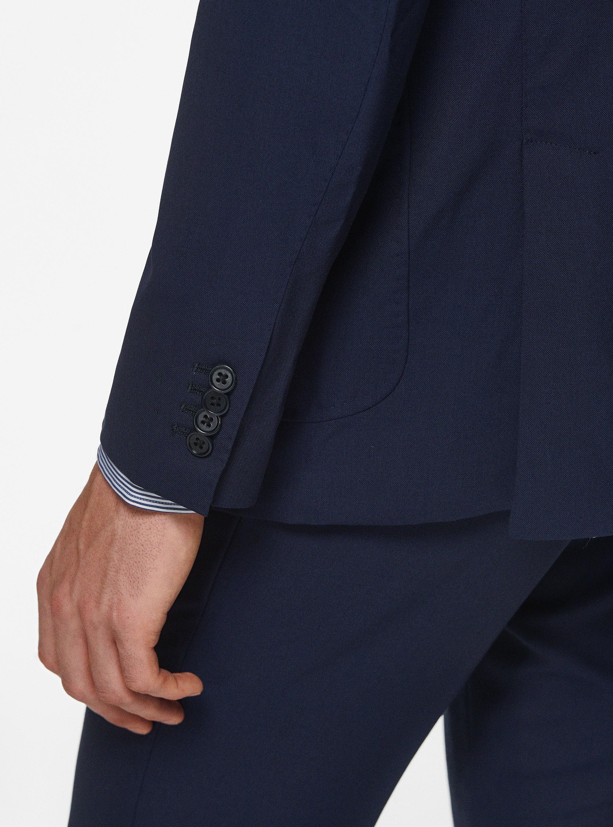 Giacca travel in pura lana Cerruti, BLU NAVY