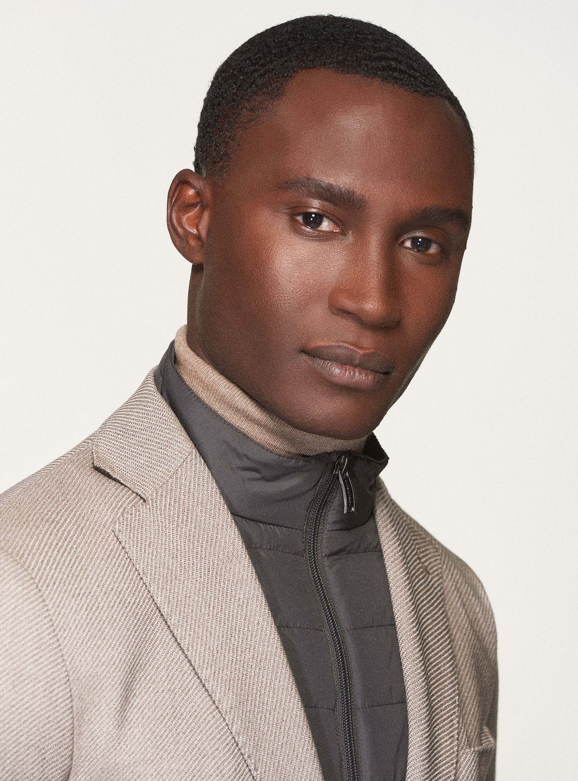 Americana de sarga de lana, CRUDO