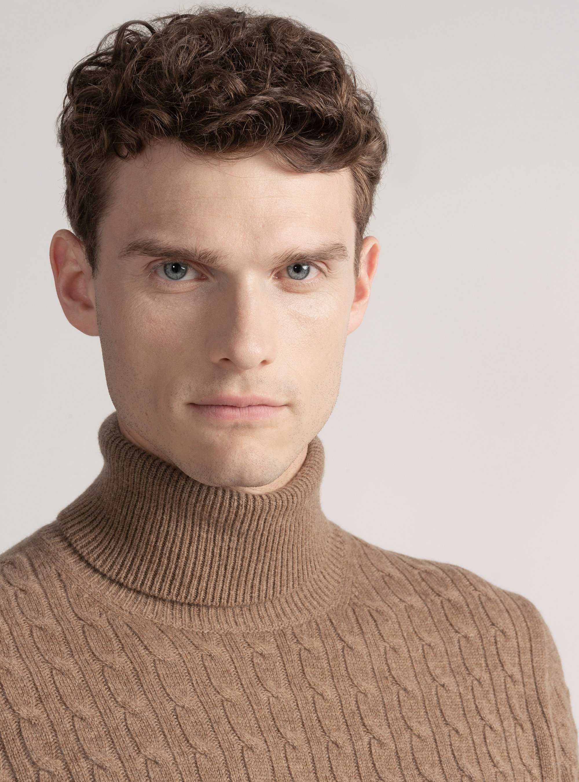Turtleneck sweater with cashmere wool braid, MUD
