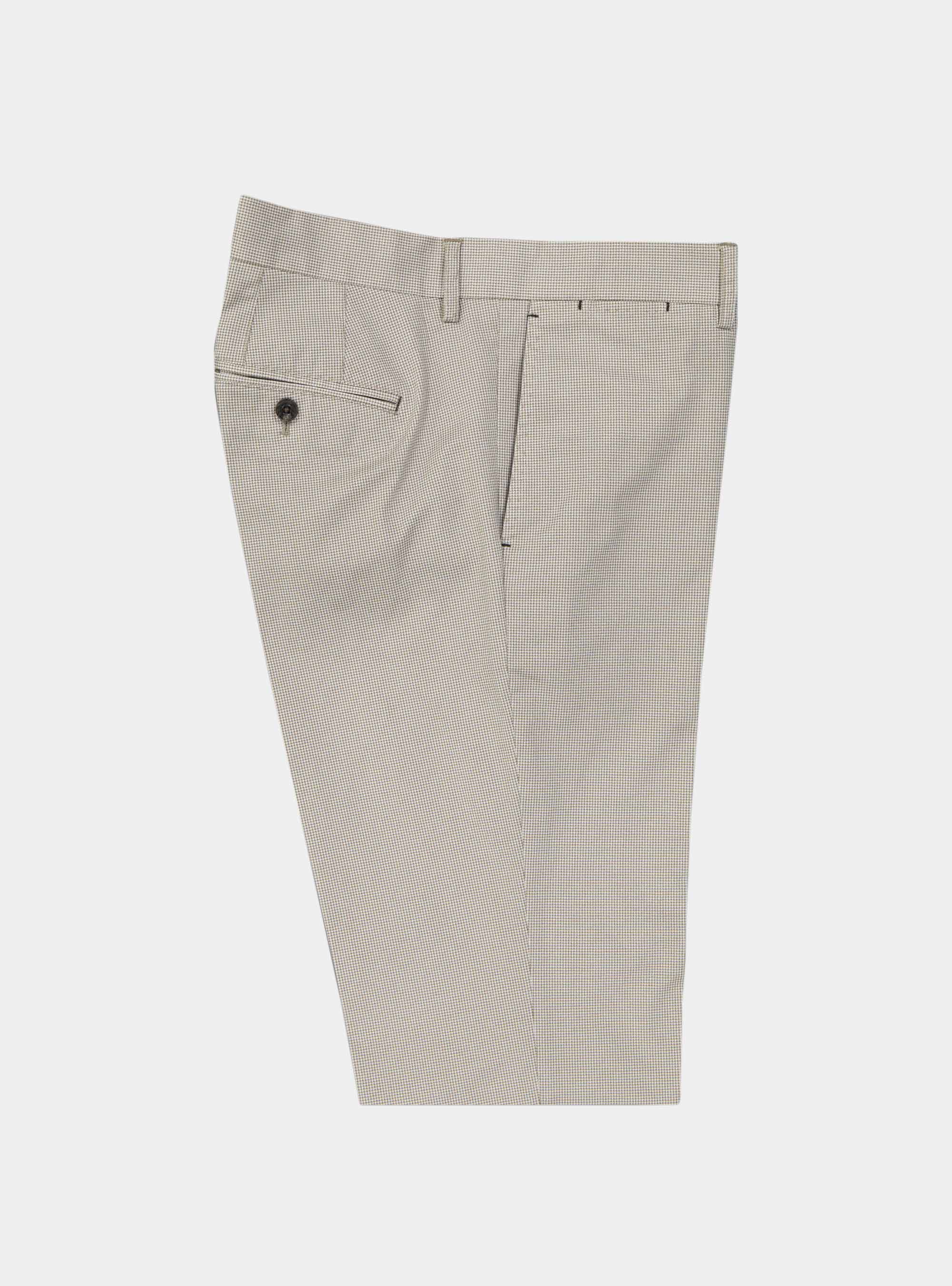 Pantaloni in cotone stretch, ECRU