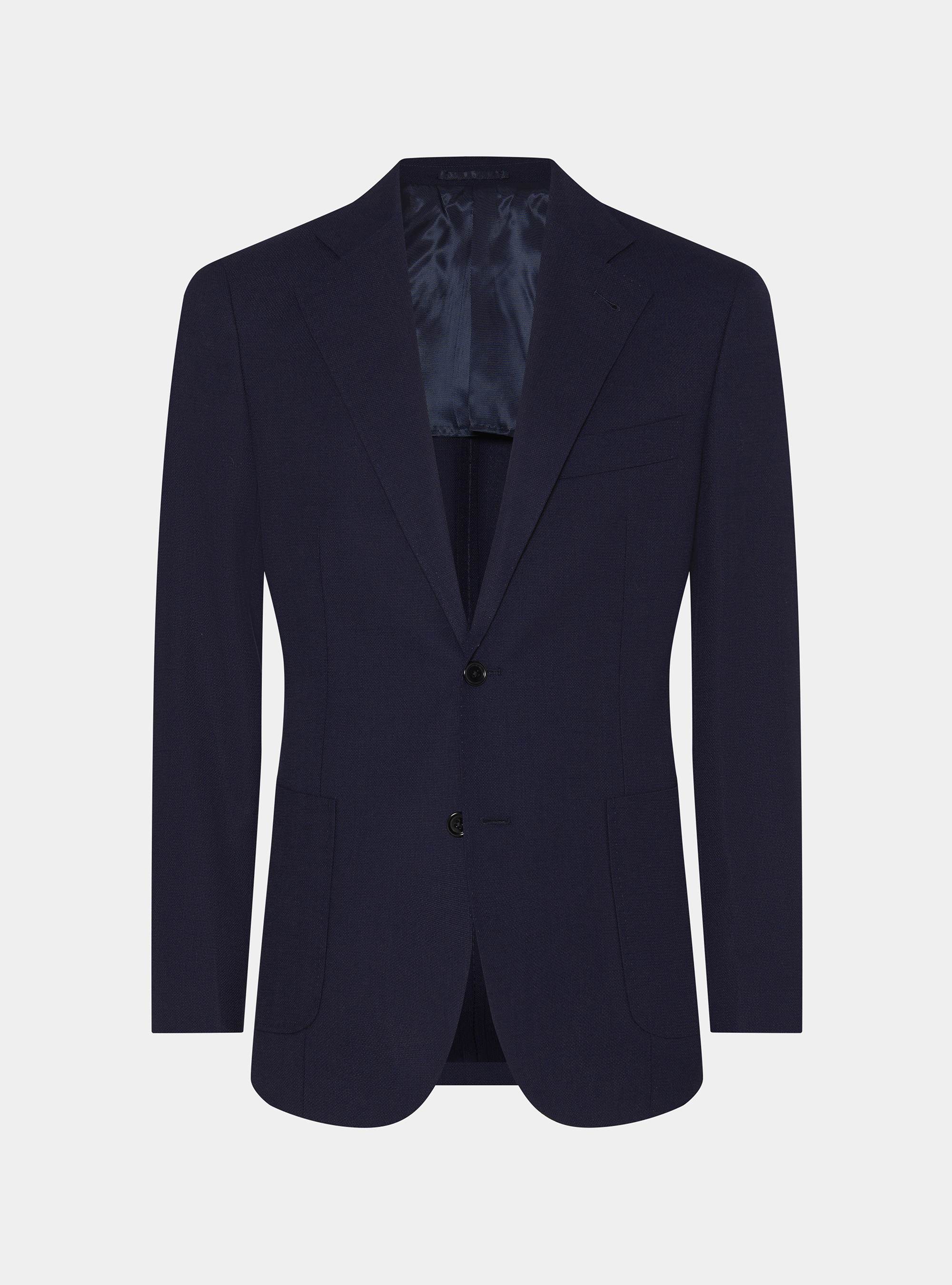 Jacke aus reiner Wolle, NAVY 0218C