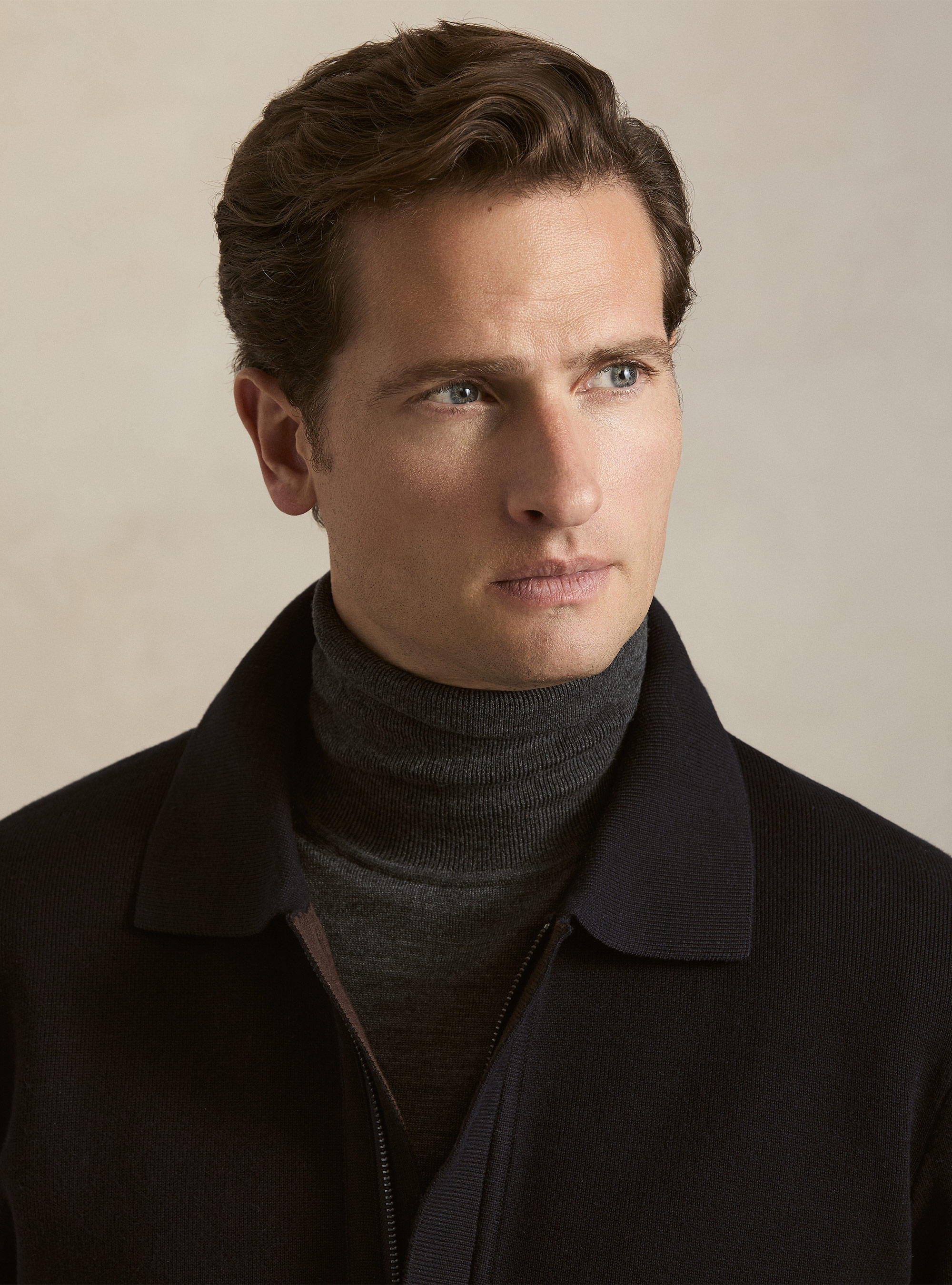 Chaqueta bomber de punto en mezcla de algod&oacute;n, NAVY 0218C