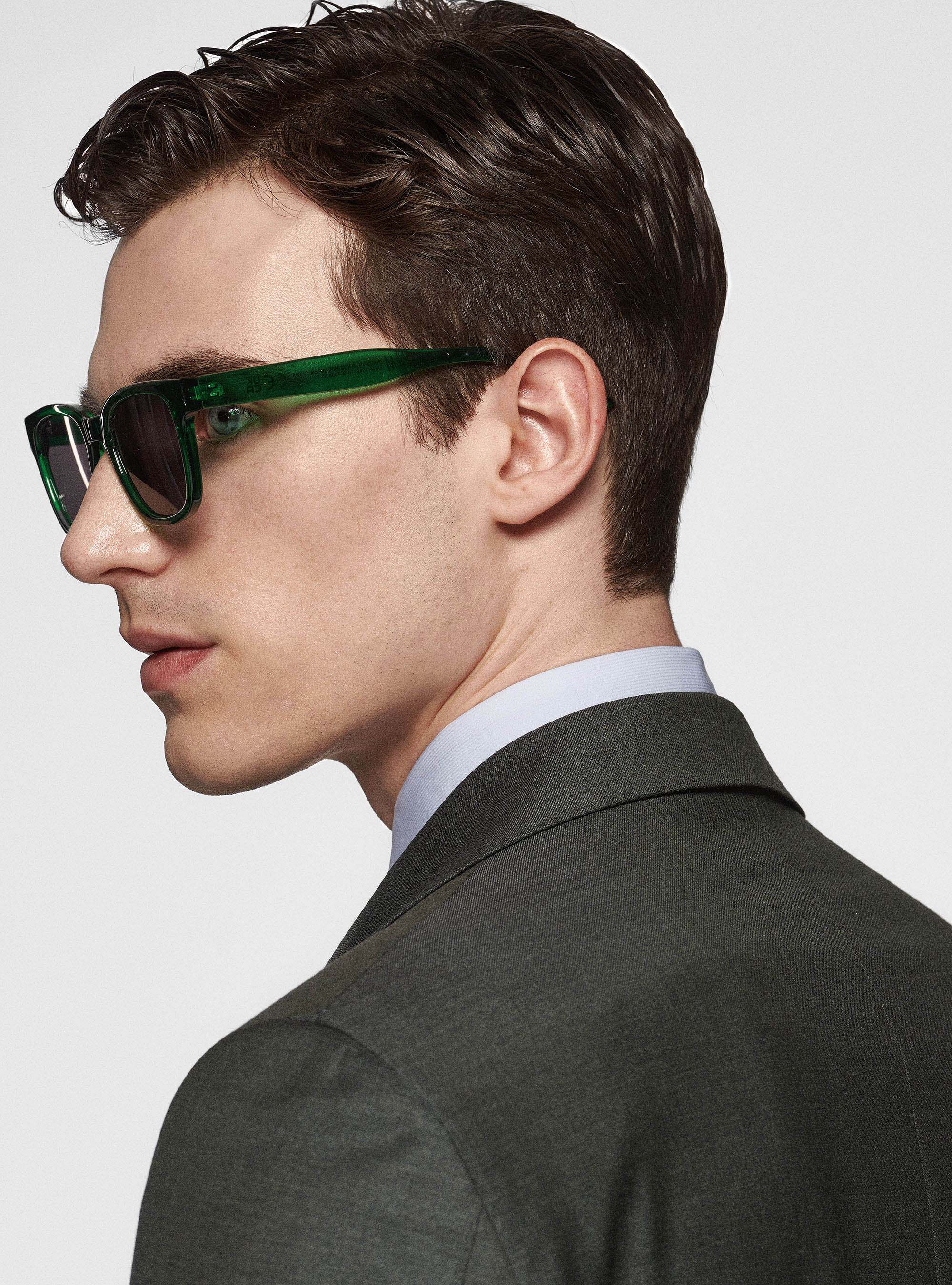 Giacca in pura lana superfine 110's, VERDE