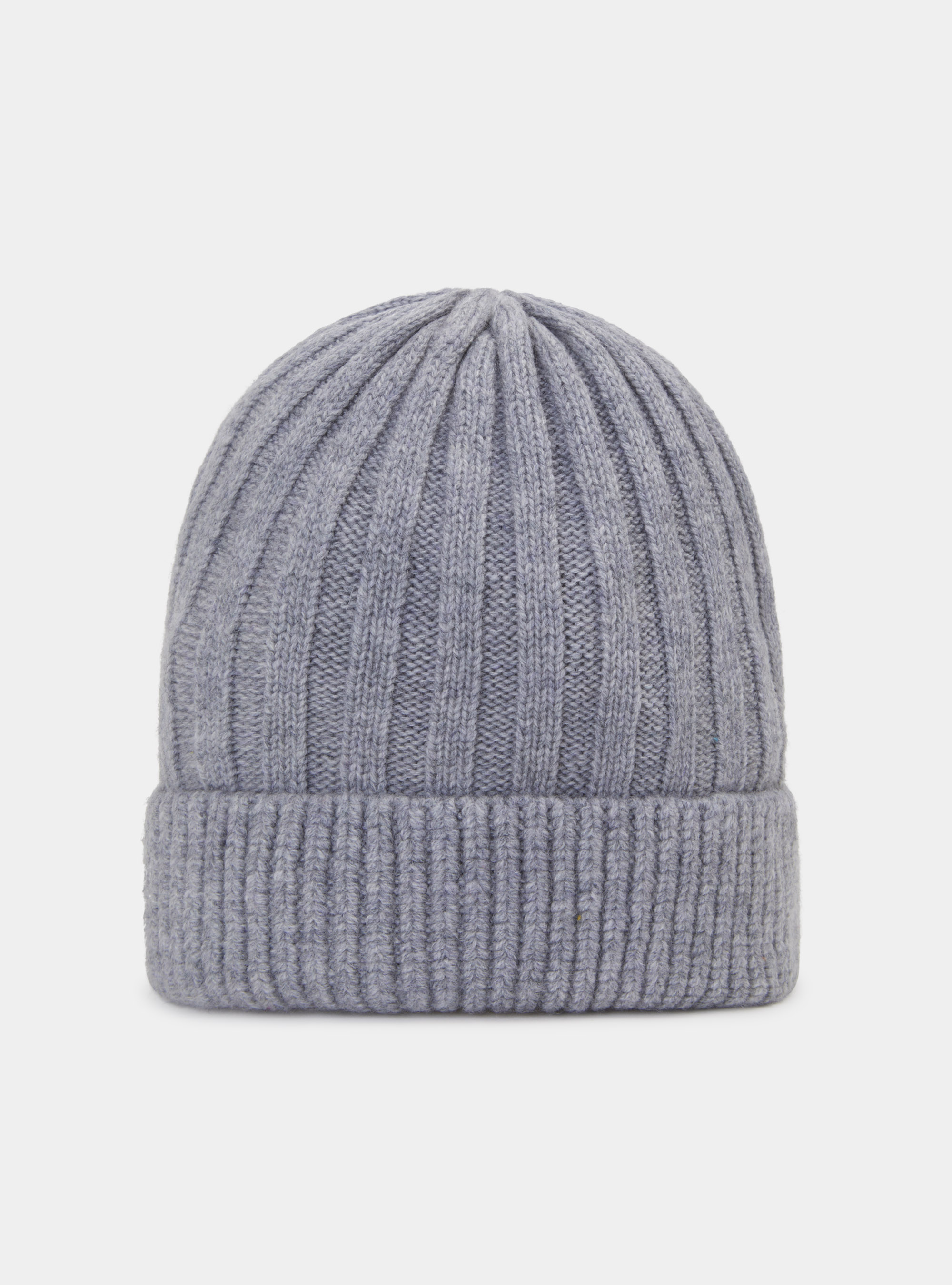 Berretto costa inglese in pura lana e cashmere, GRIGIO MELANGE 0151C