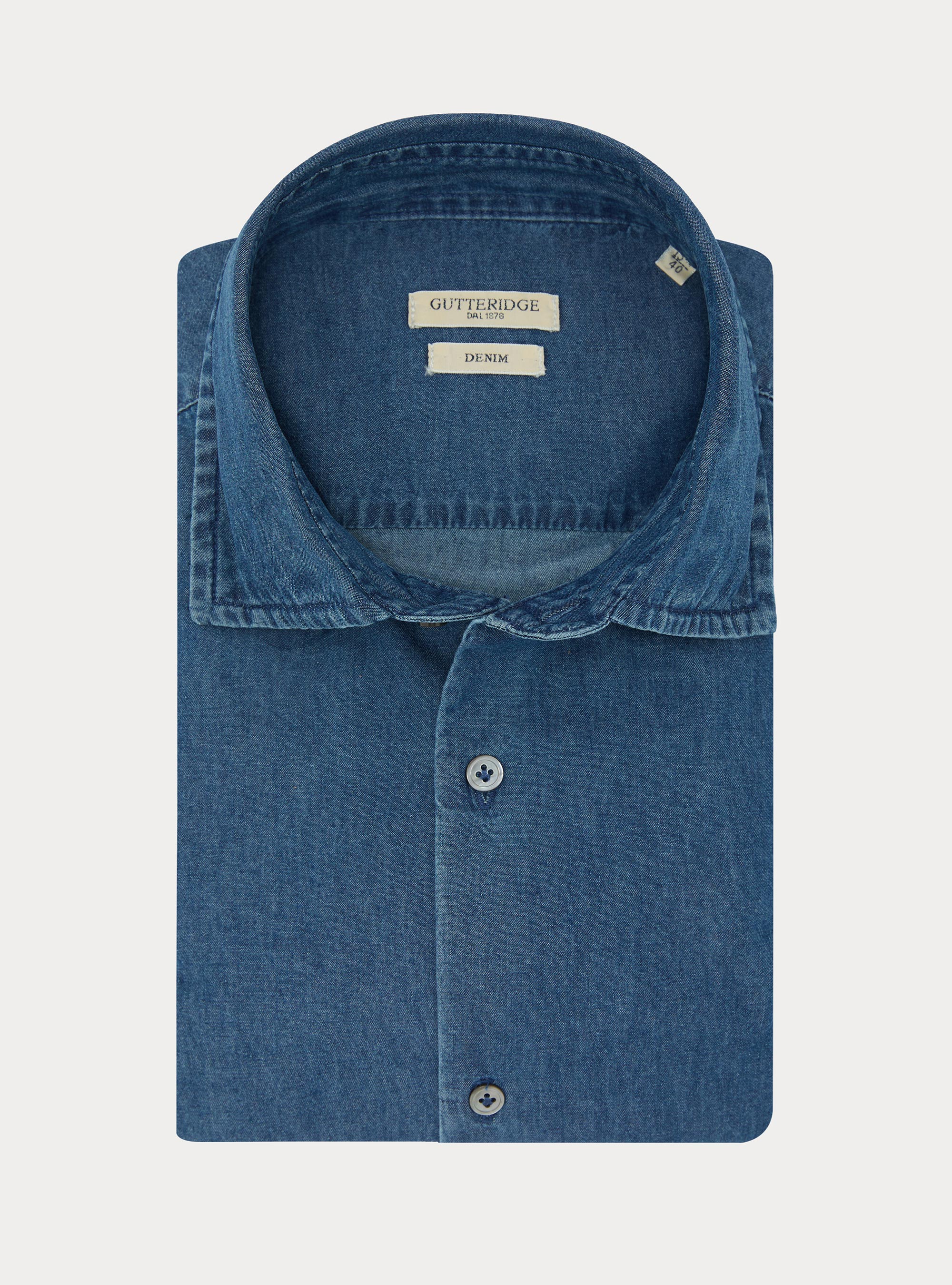 Camicia in denim, BLU