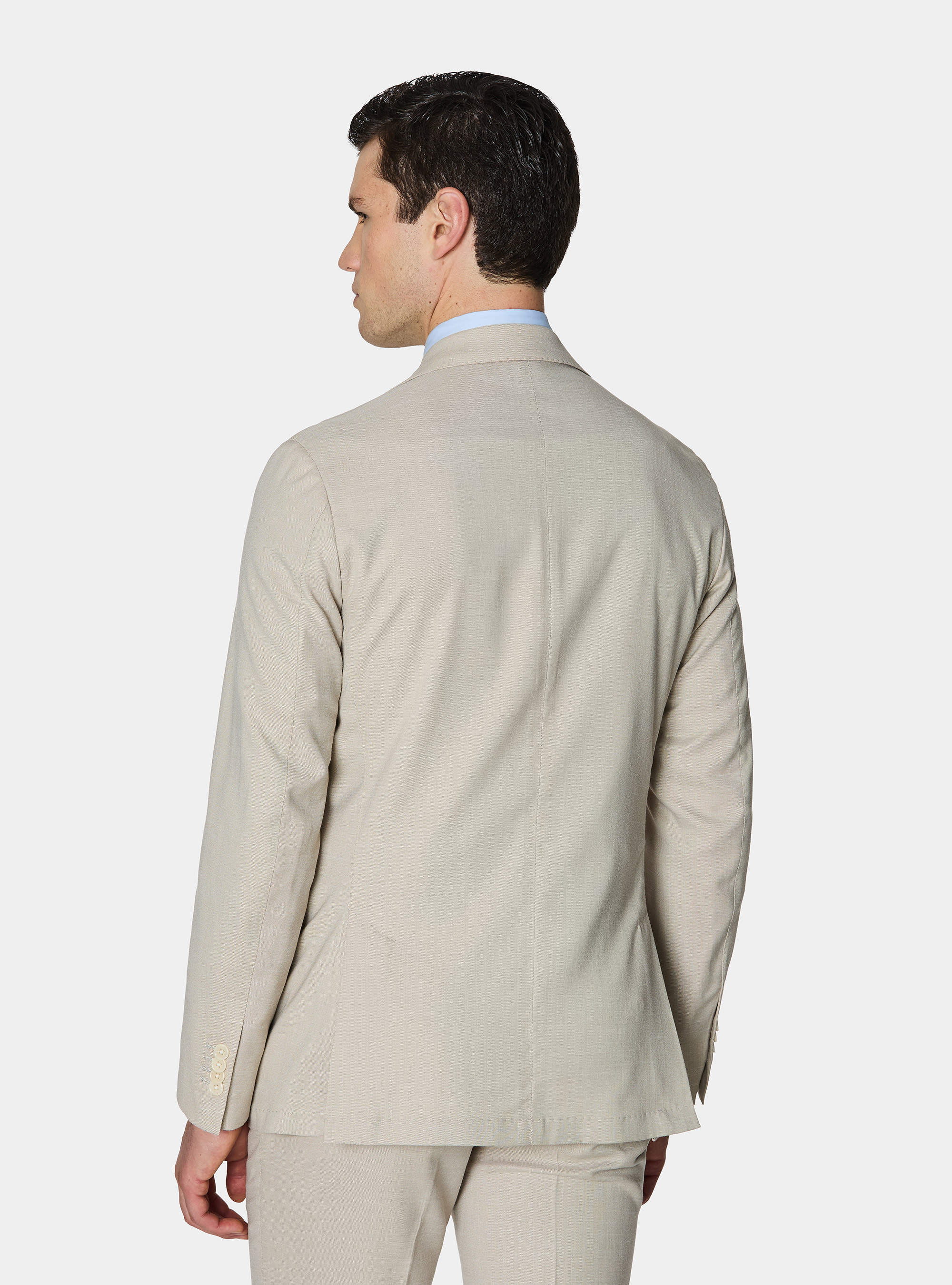 Giacca abito in tessuto fiammato, SABBIA