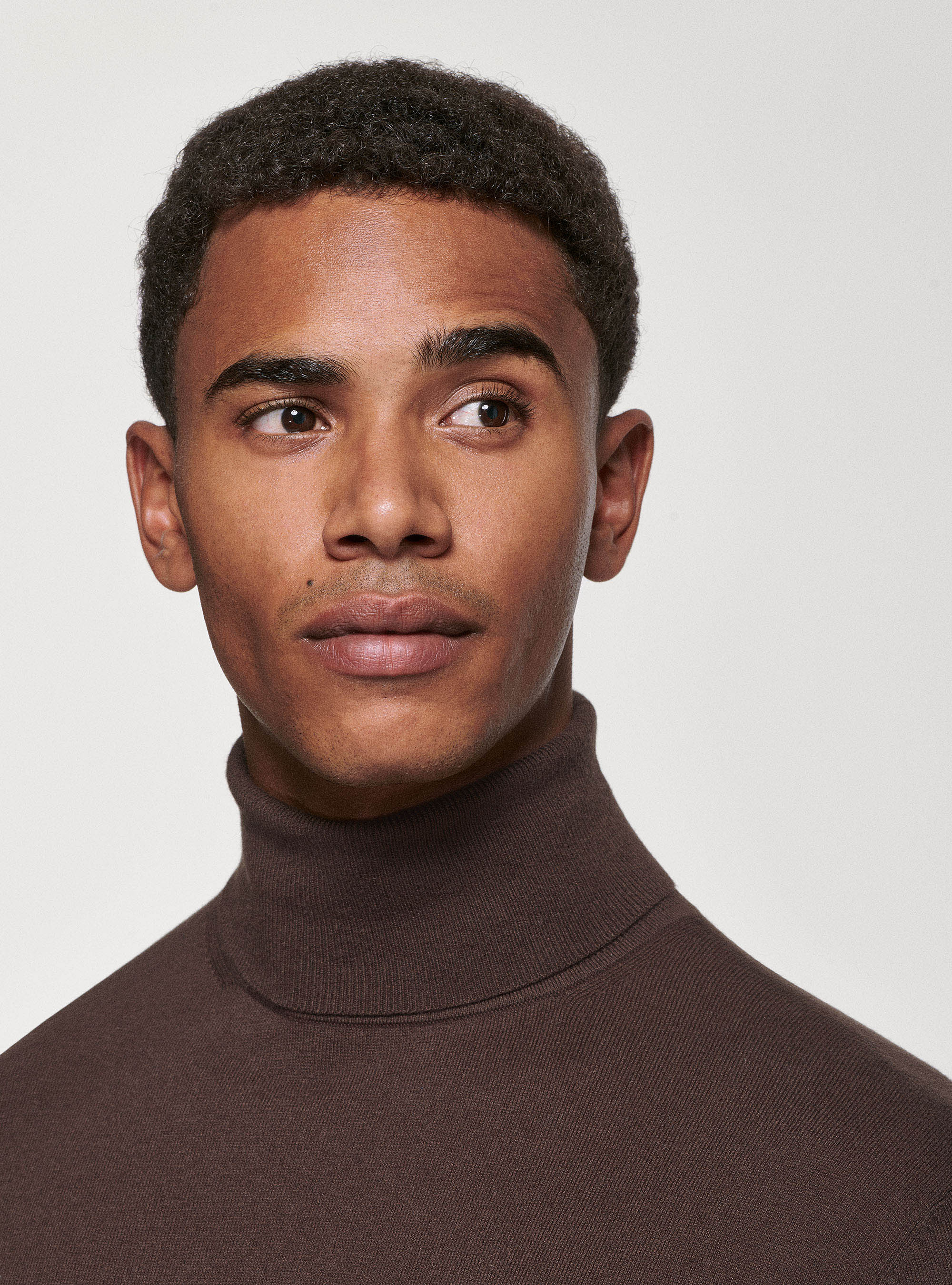 Silk and cashmere cotton turtleneck | GutteridgeUK | Men's Sweaters