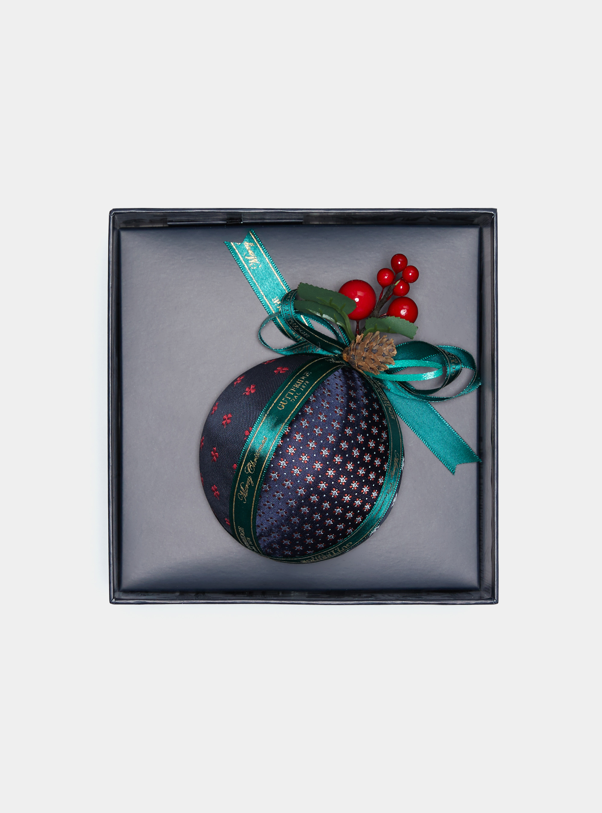 Branded Christmas ball, NAVY BLUE