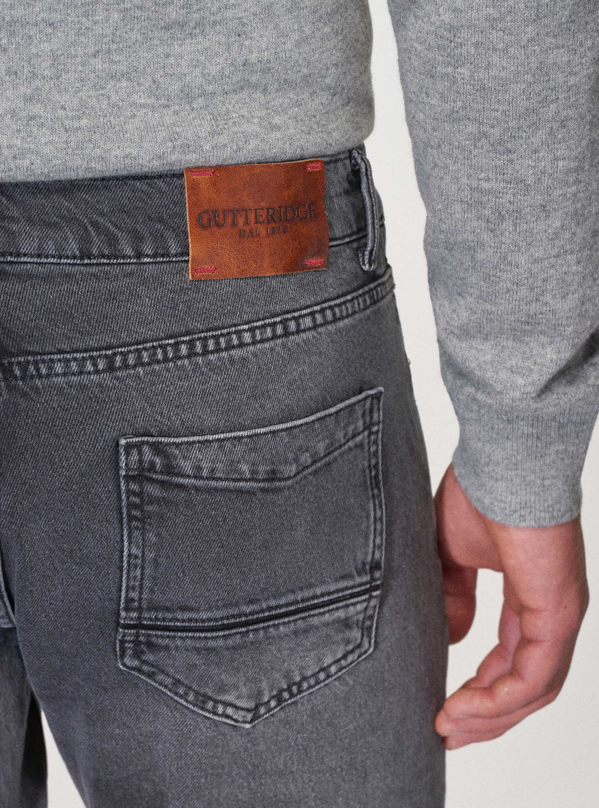 Jeans regular fit grigio scuro, ASFALTO