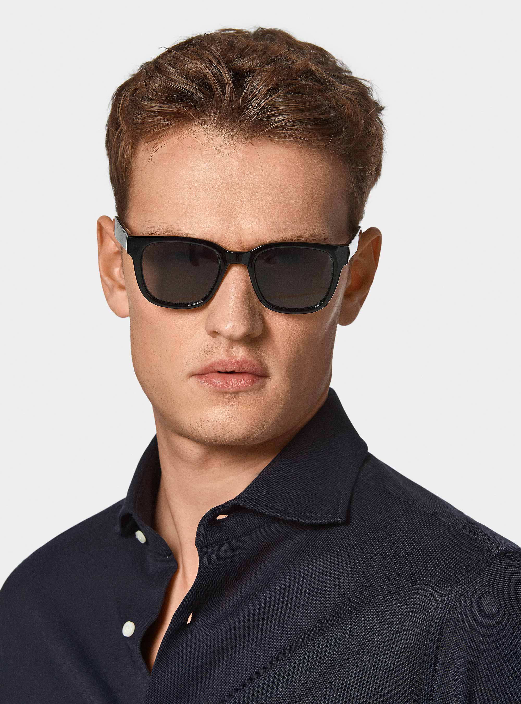 Camicia a polo GT01 in misto cotone piquet, BLU NAVY