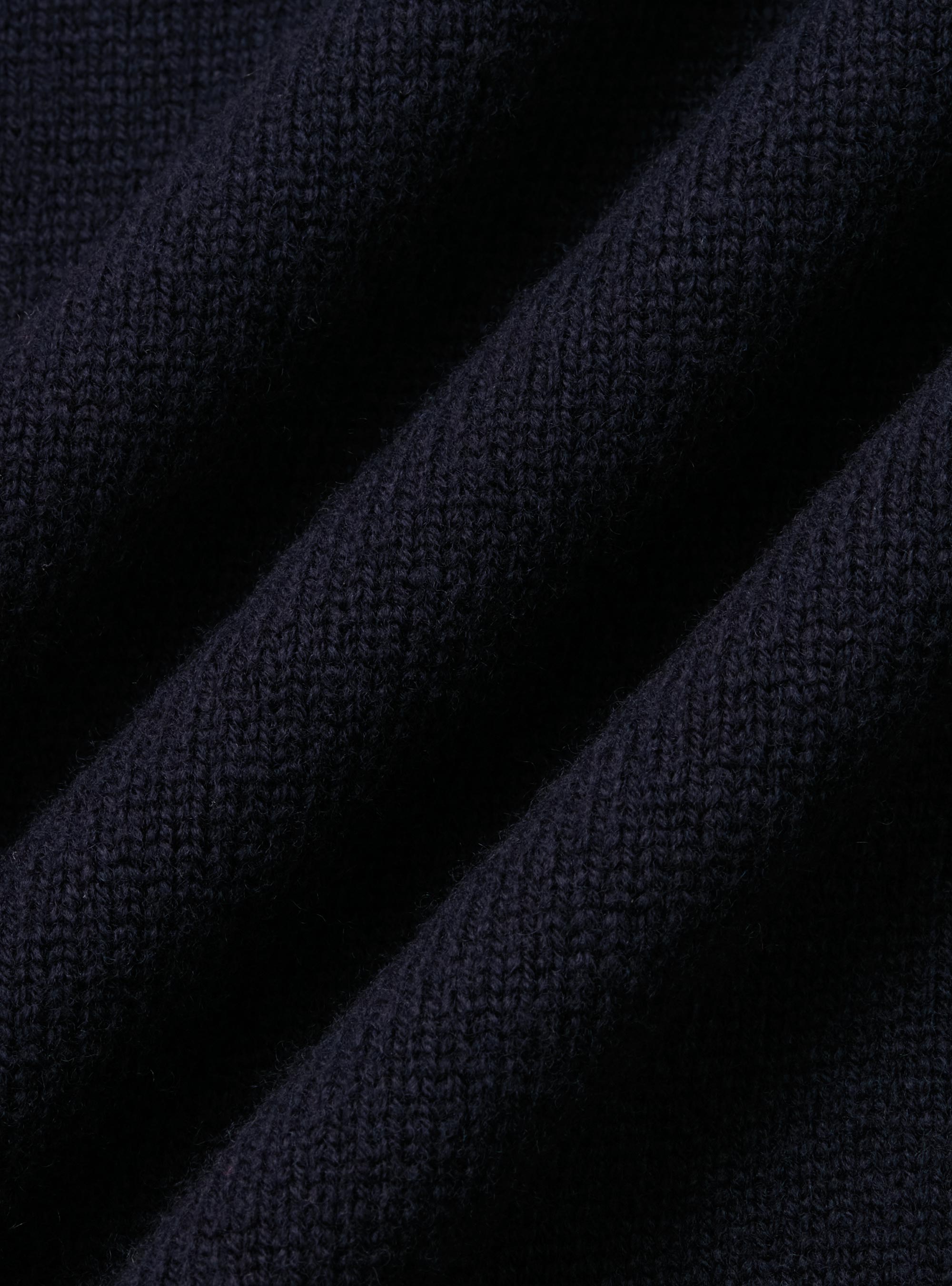 Punto de cuello alto en lana merino, AZUL MARINO