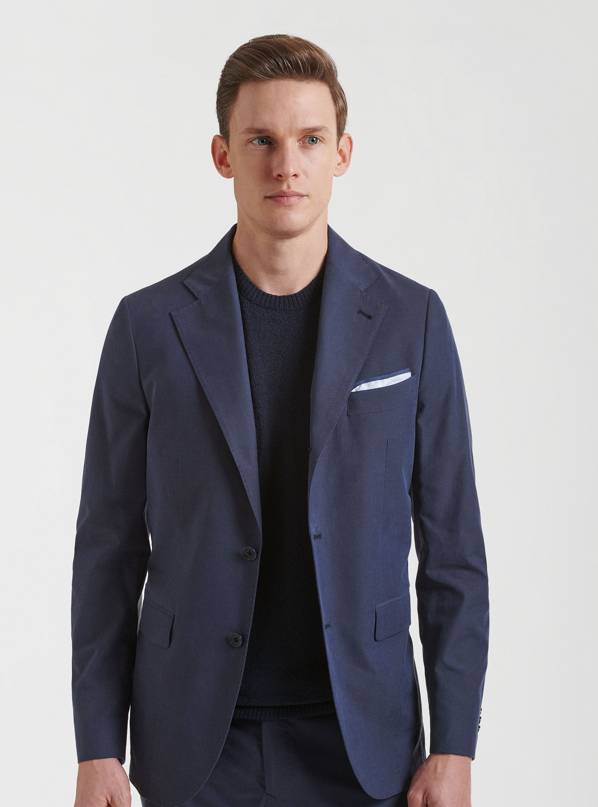 Giacca per abito in misto cotone DUEMILAGORI, BLU NAVY