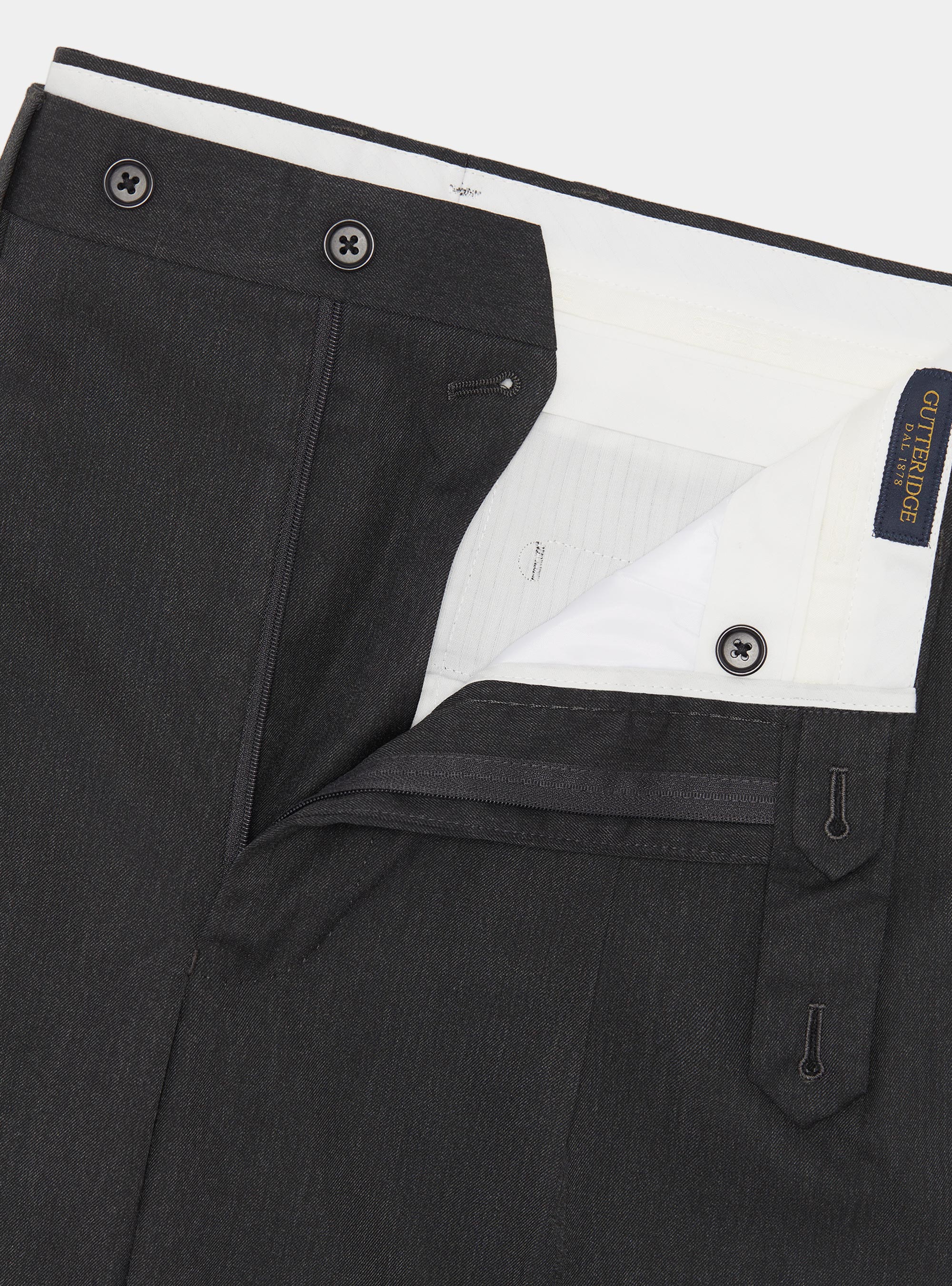 Klassische Hose mit Bundfalten, ASFALTO 0115C