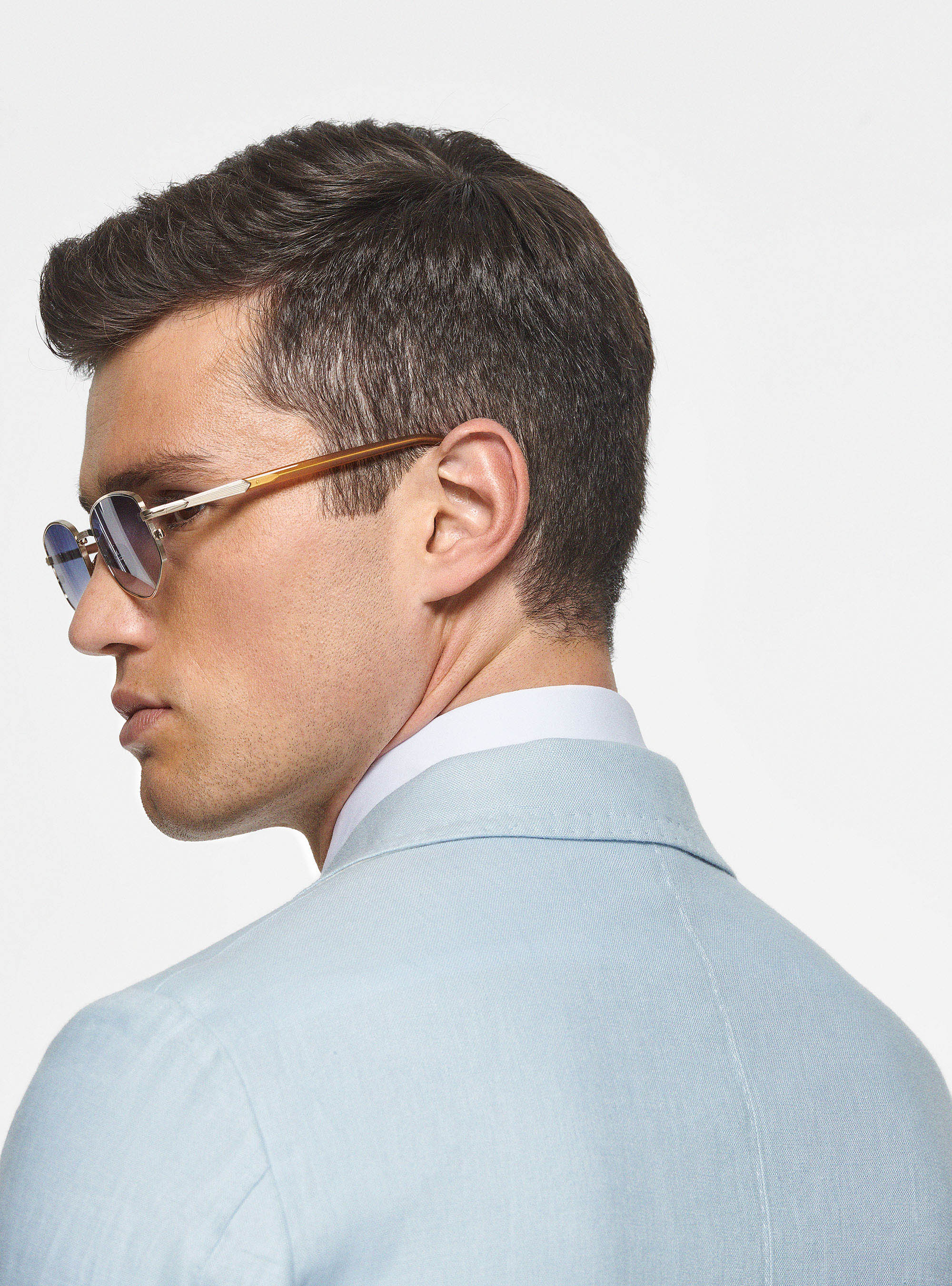 Veste en pur lin, BLEU CIEL