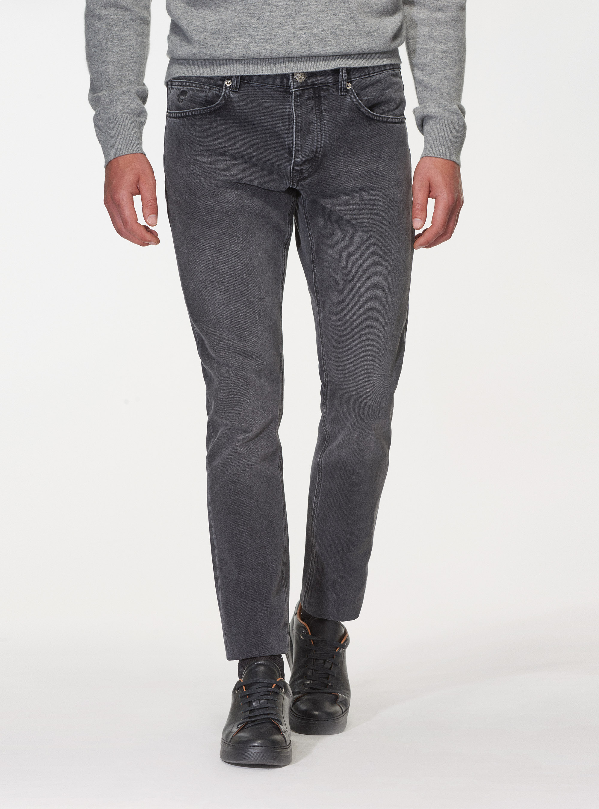 Jeans regular fit grigio scuro, ASFALTO