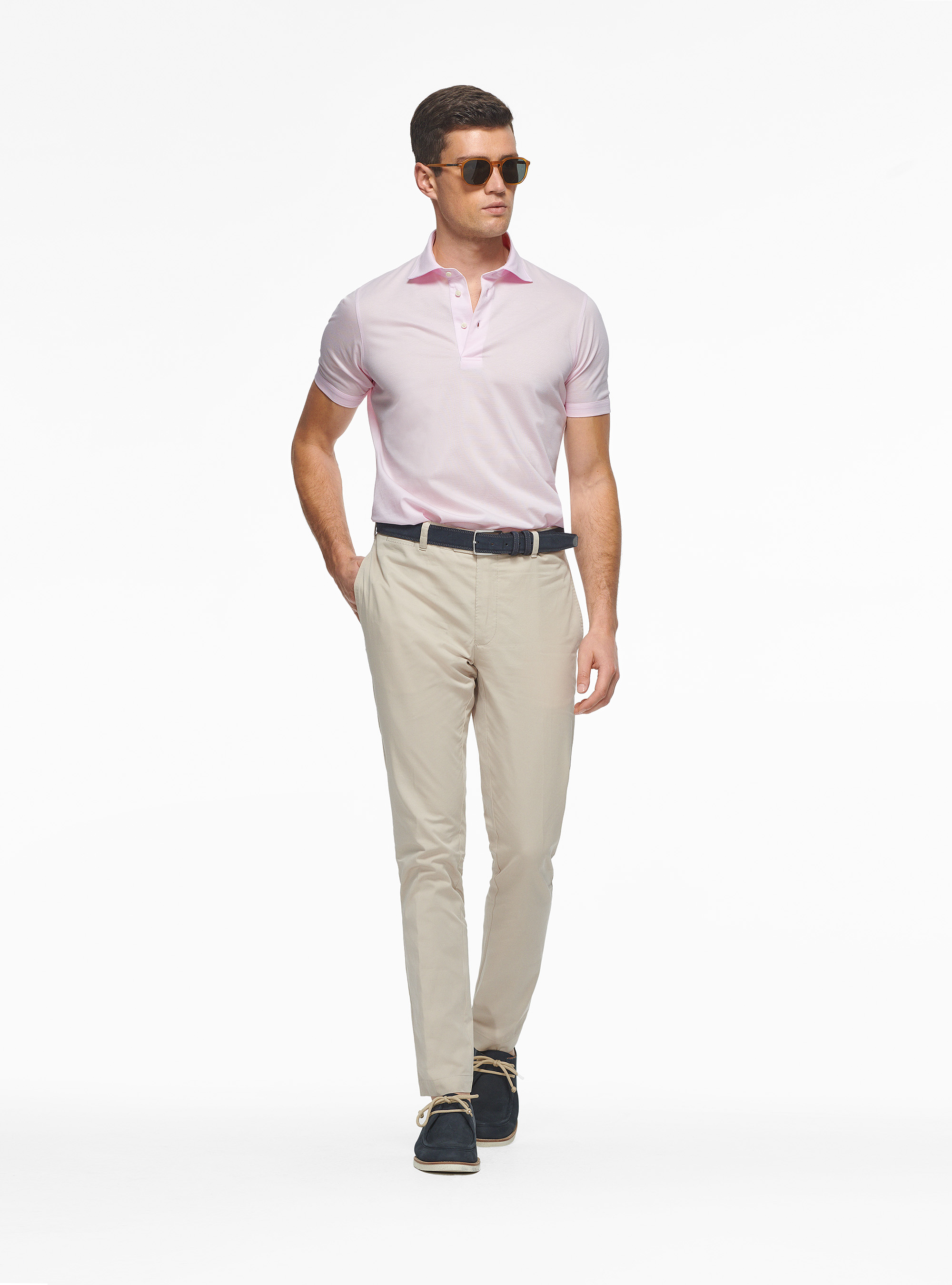 Piqu&eacute; polo shirt in COOLMAX fabric, PINK