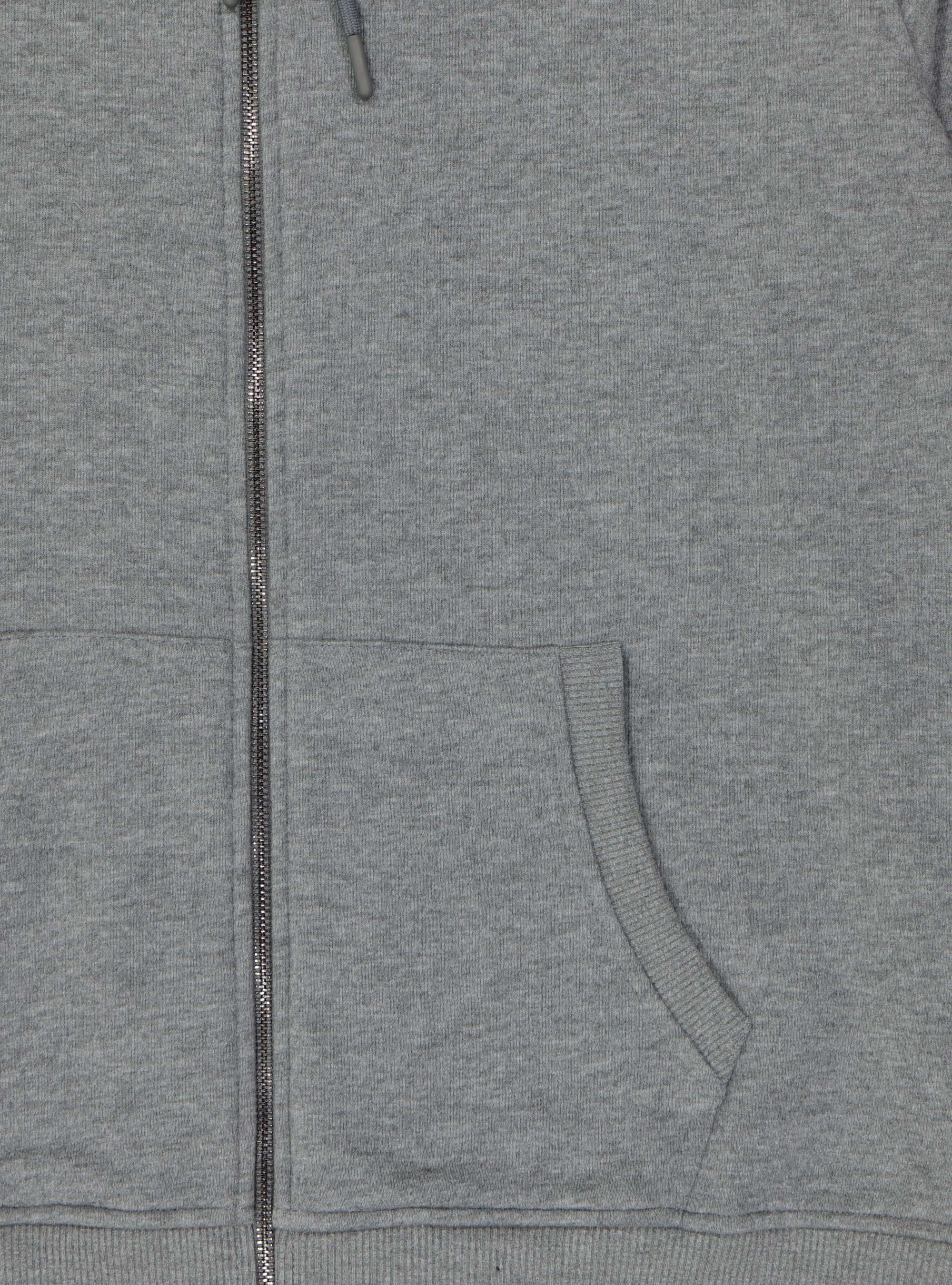 Chaqueta de sudadera con capucha y bolsillos, GRIS MARENGO