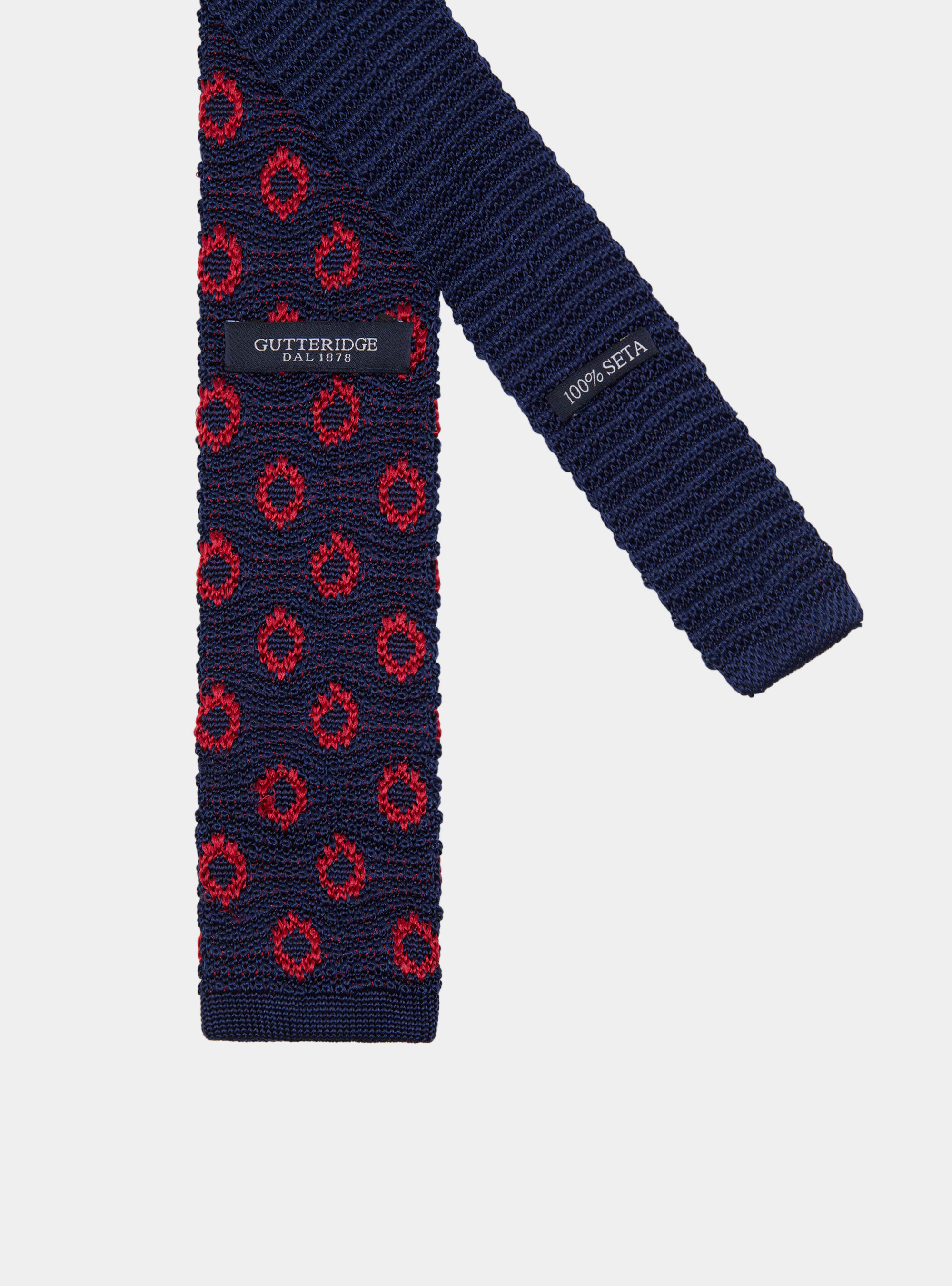 A maglia con disegno big pois, ROSSO 0350C