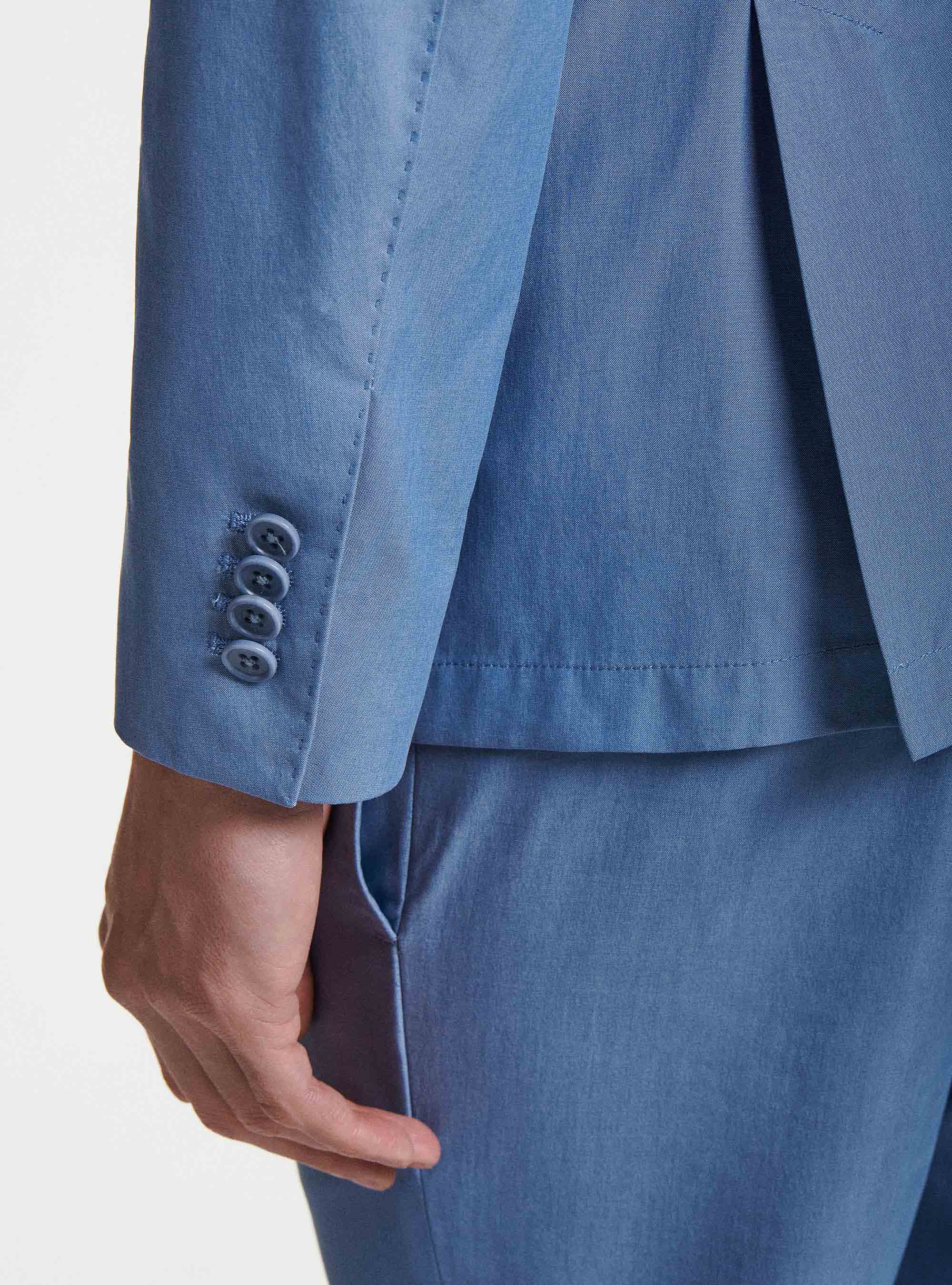 Giacca per abito in misto cotone DUEMILAGORI, AZZURRO