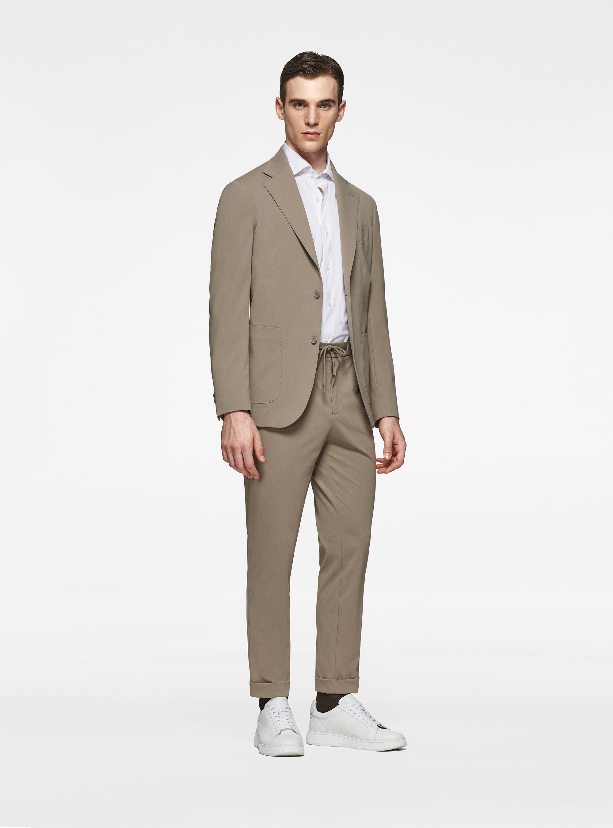 GT01 Blazer in stretch nylon, MUD