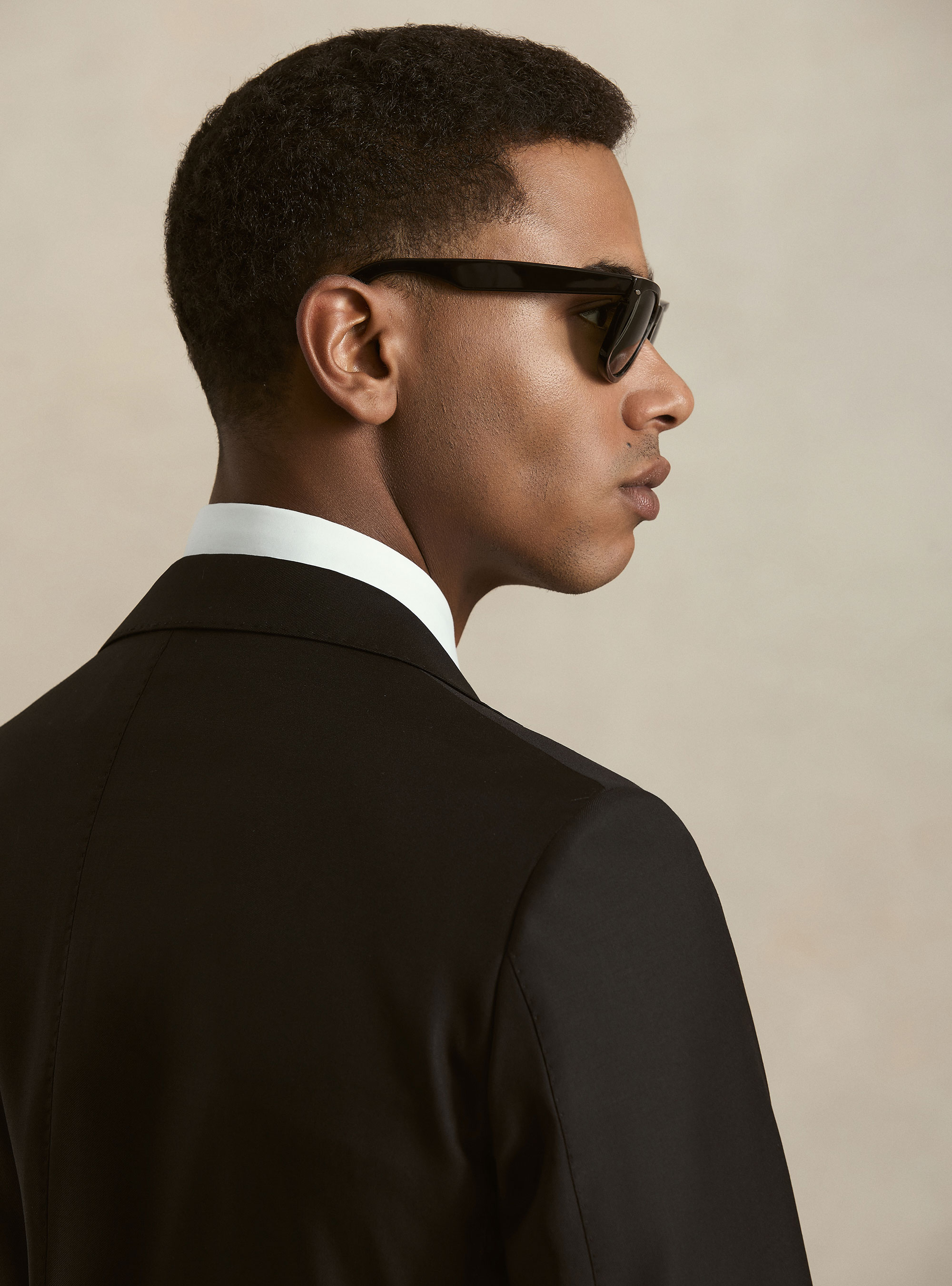 Pure wool suit jacket by Vitale Barberis Canonico, BLACK