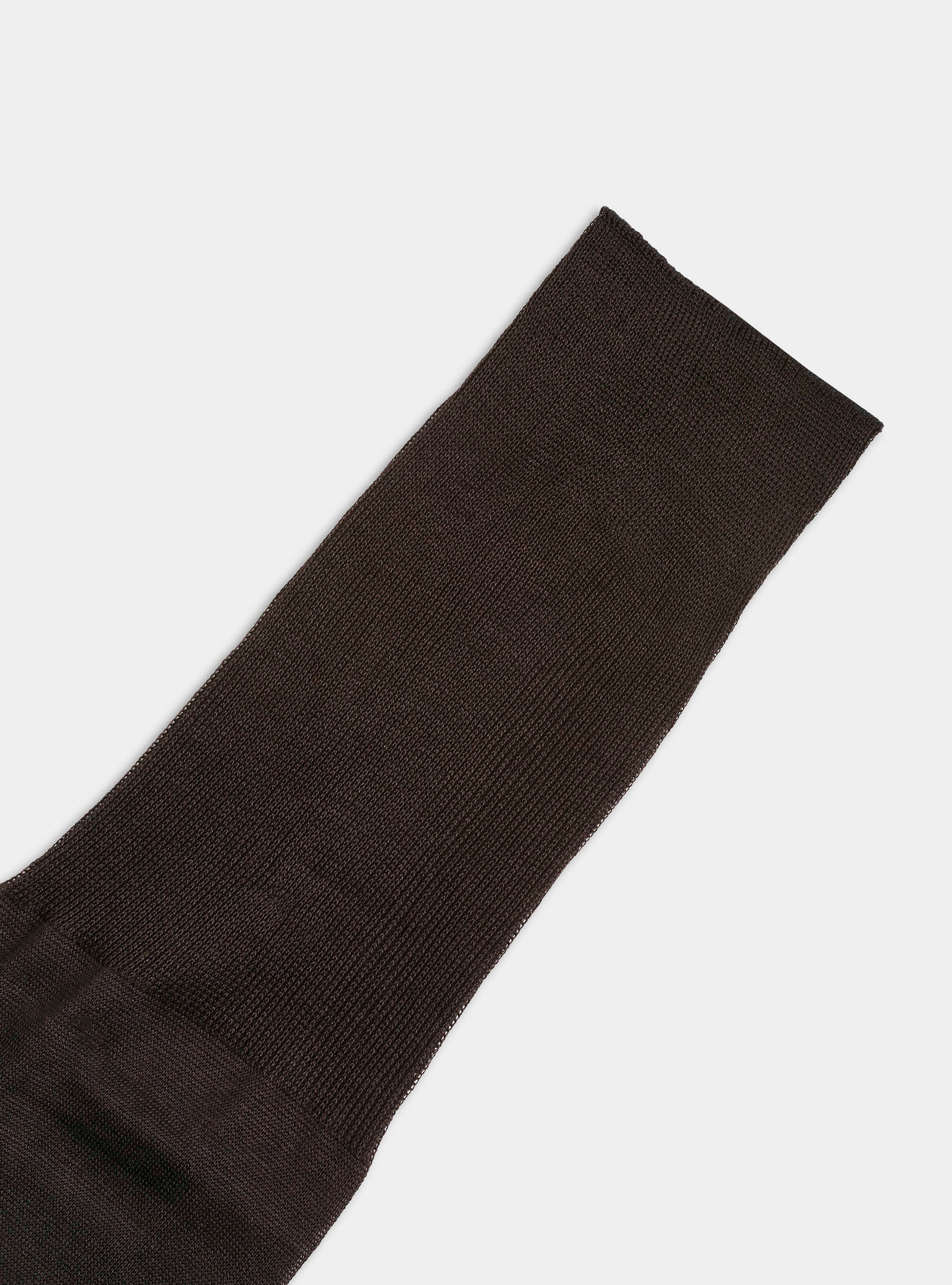 Calza lunga in filo di Scozia, MARRONE