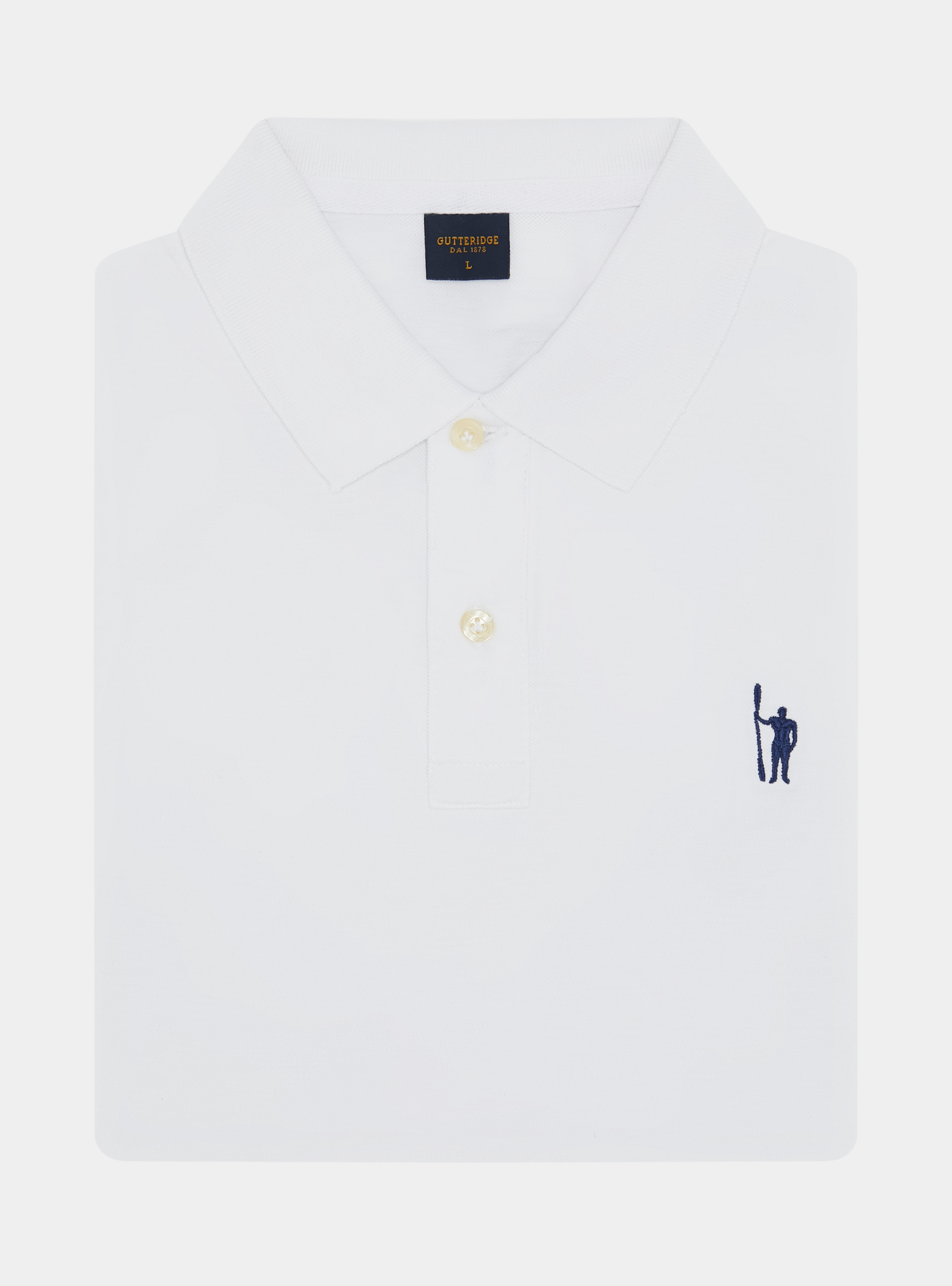 Classic piqué polo shirt, WHITE