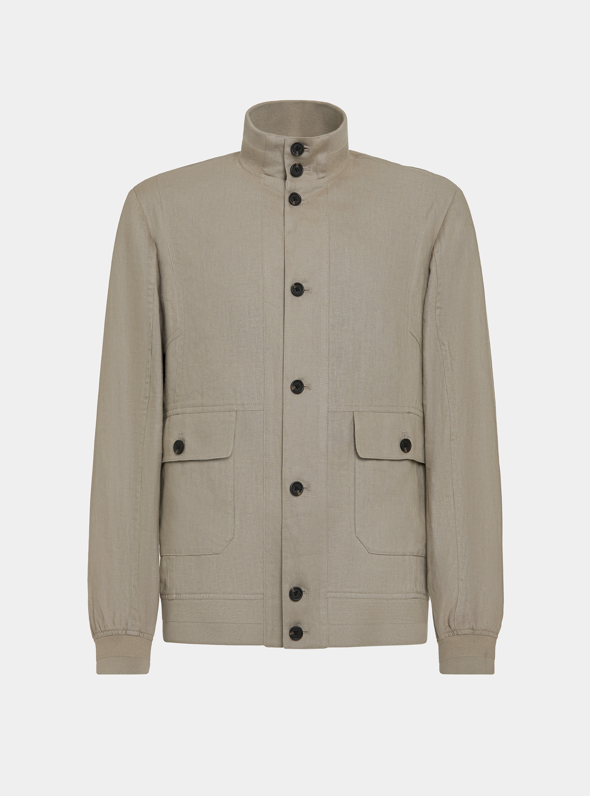 Pure linen bomber jacket, MUD