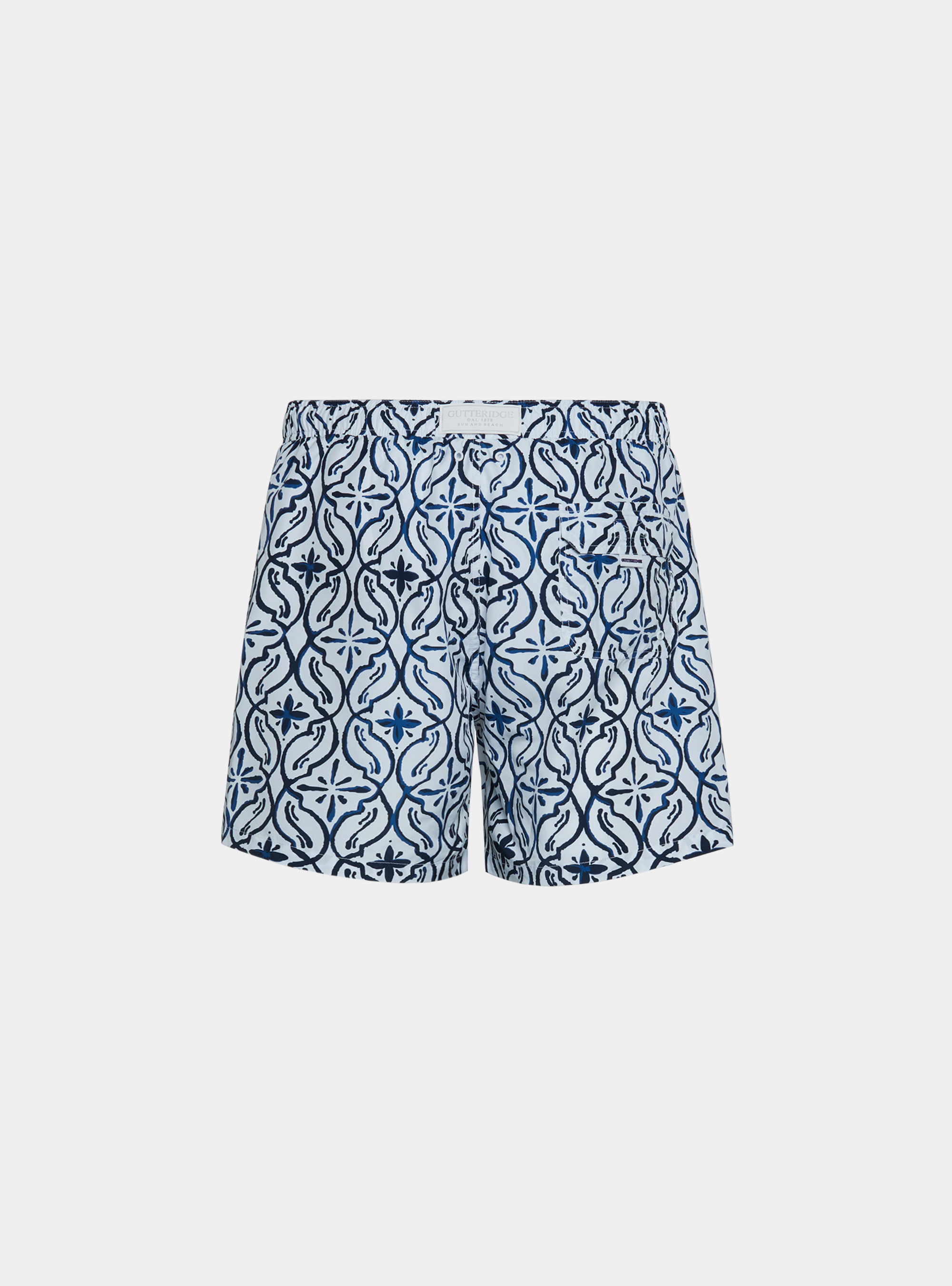 Costume da bagno stampa maioliche, BLU