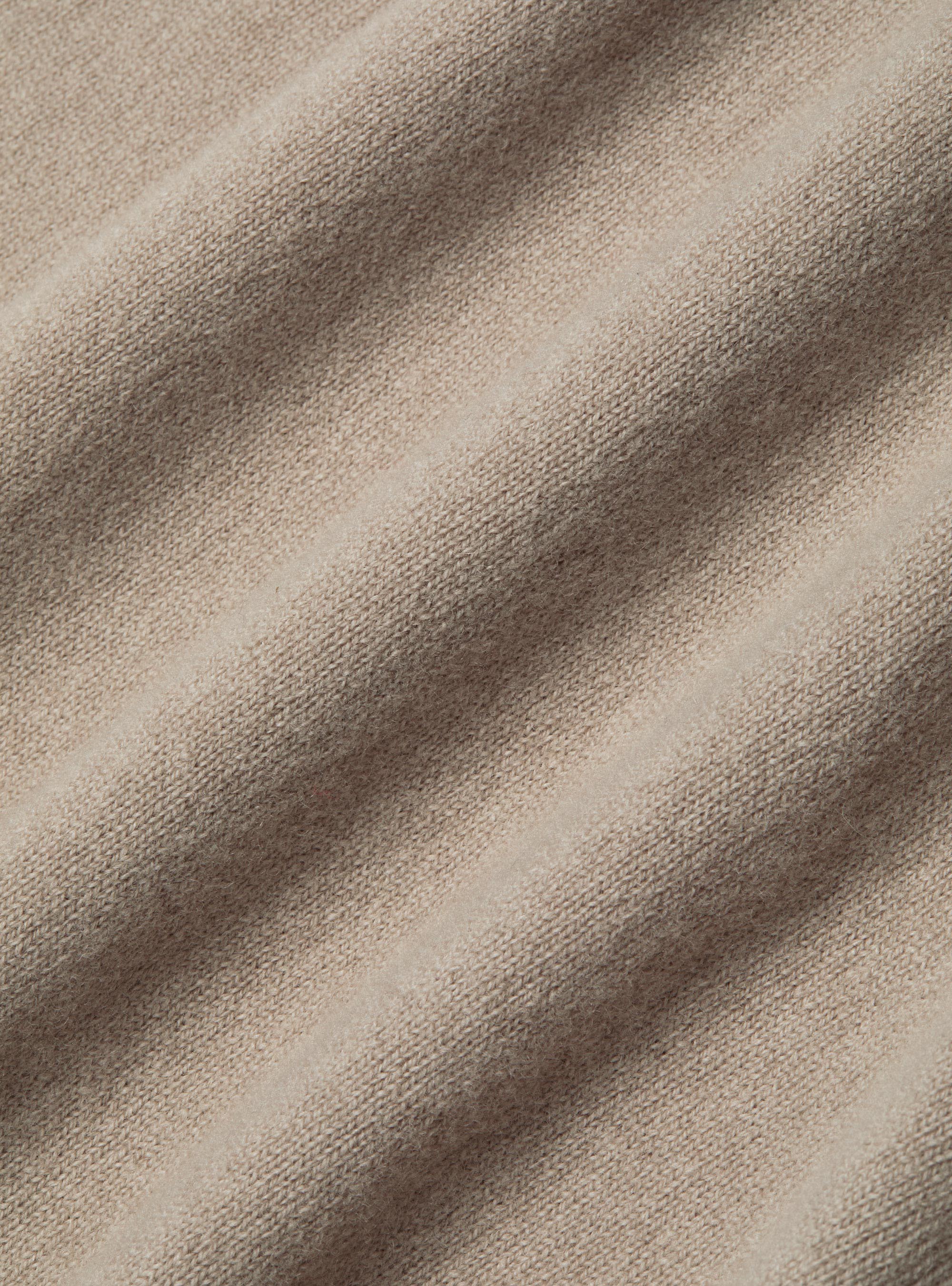 Cashmere blend crew-neck sweater, SAND