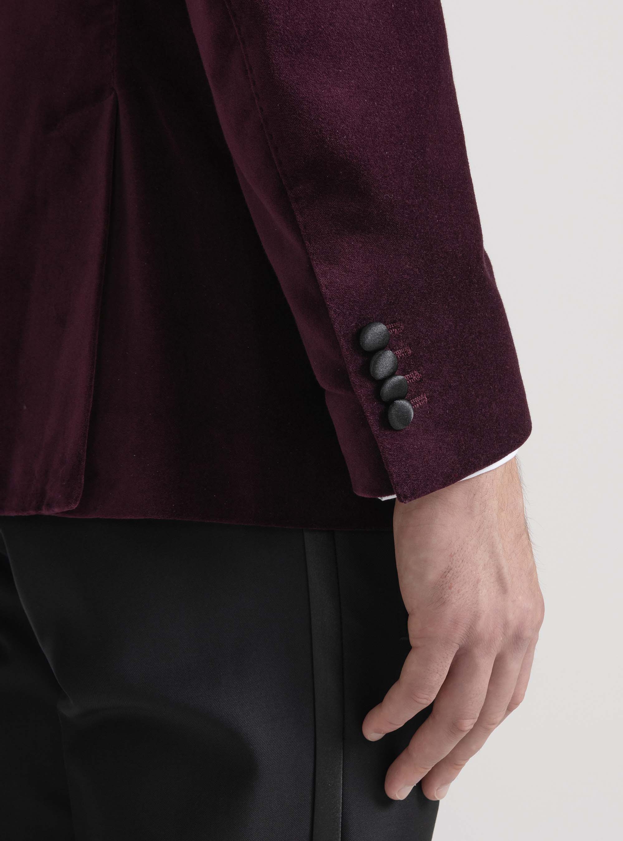 Veste de smoking en velours, VINACCIA 0401C