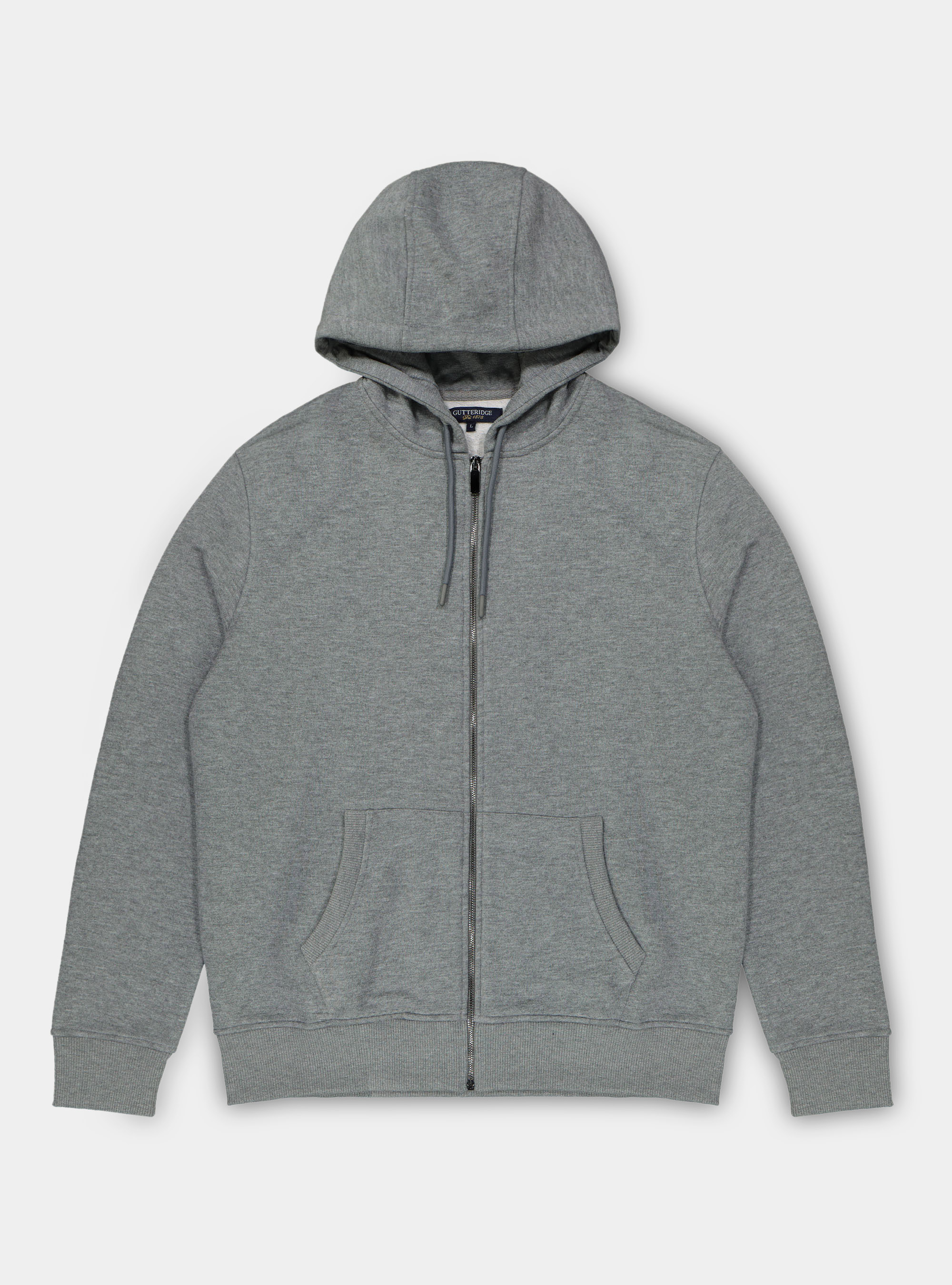 Chaqueta de sudadera con capucha y bolsillos, GRIS MARENGO