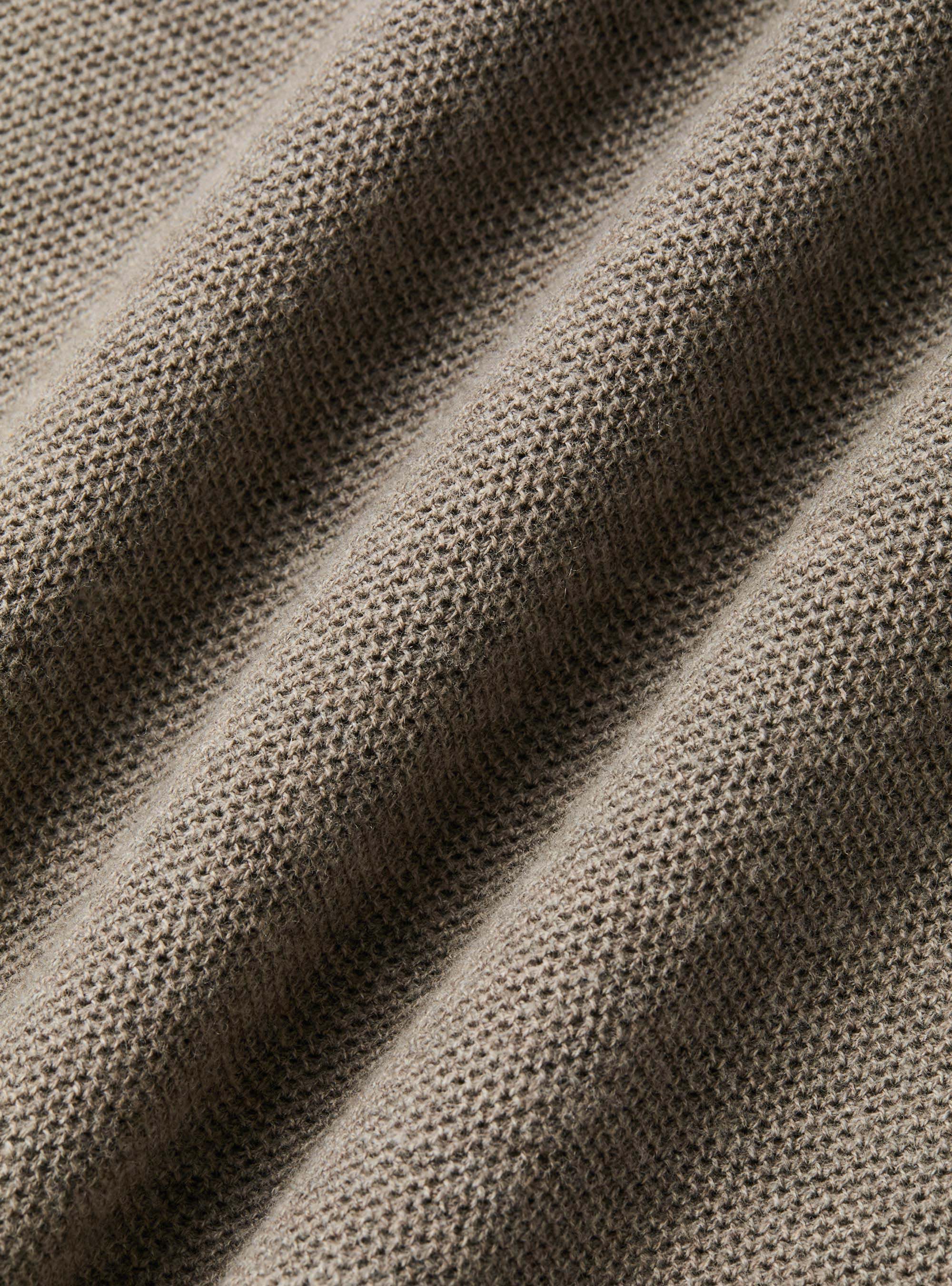 Girocollo in maglia nido d'ape in cotone cashmere, BARRO