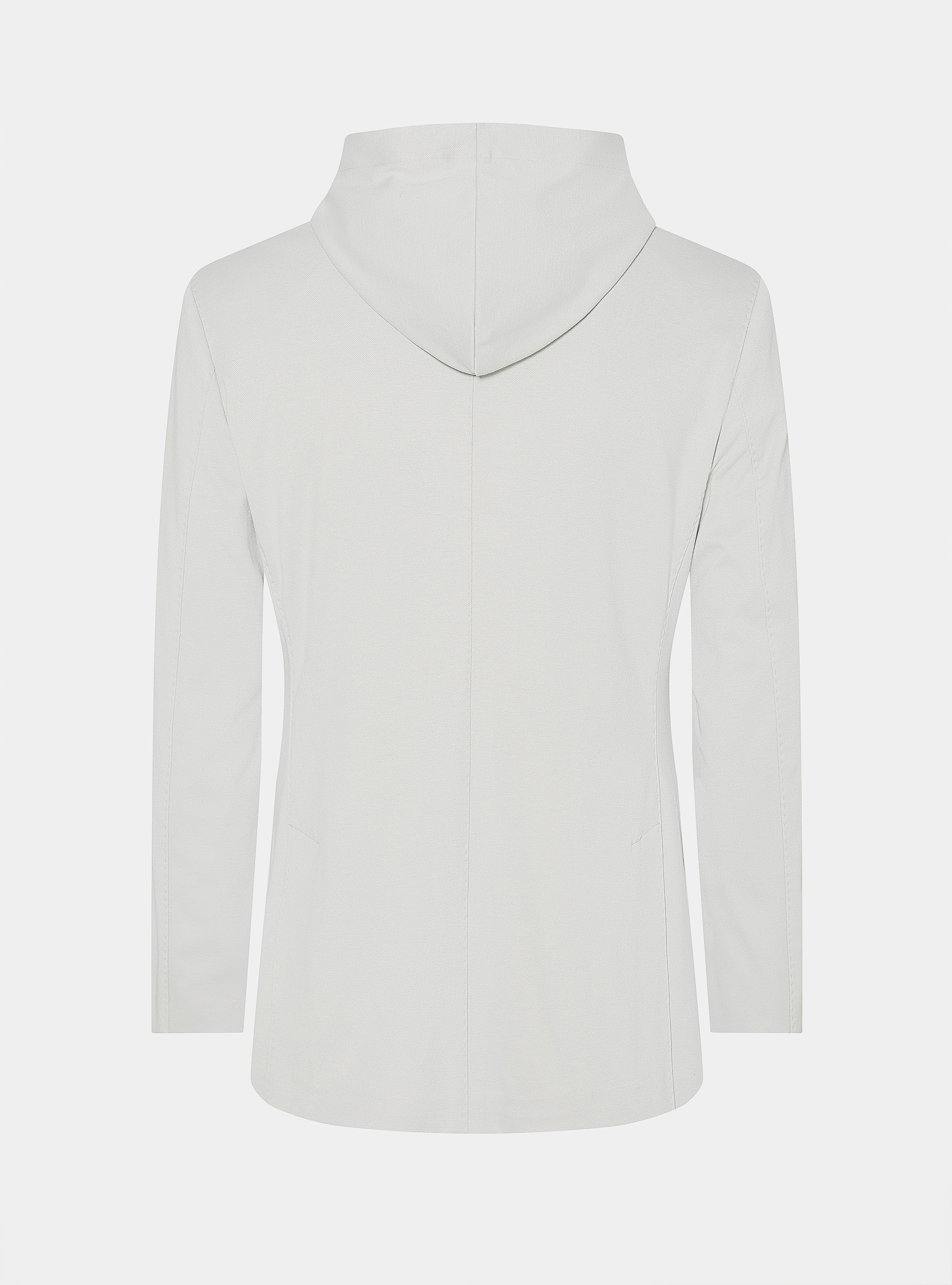 Giacca jersey con cappuccio removibile, PERLA 0178C