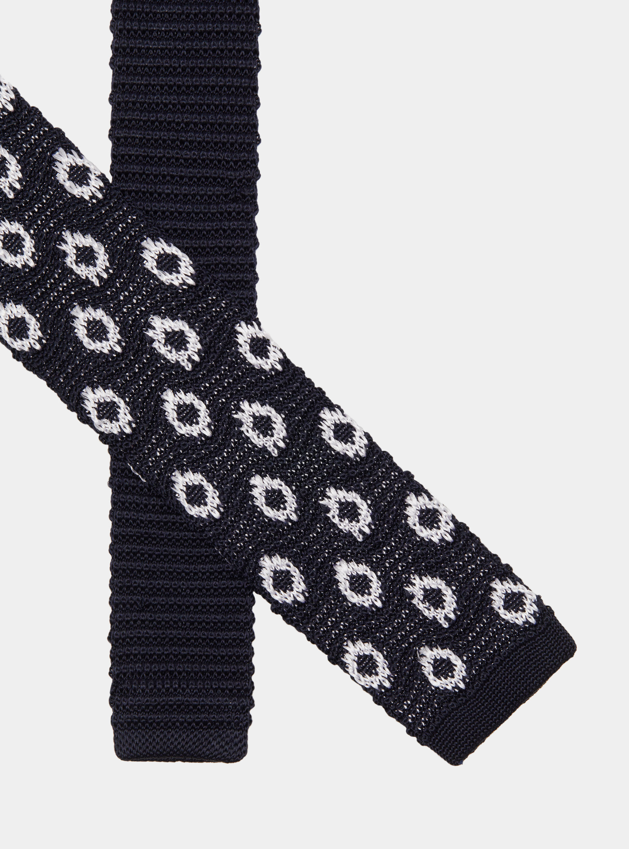 A maglia con disegno big pois, BLU NAVY