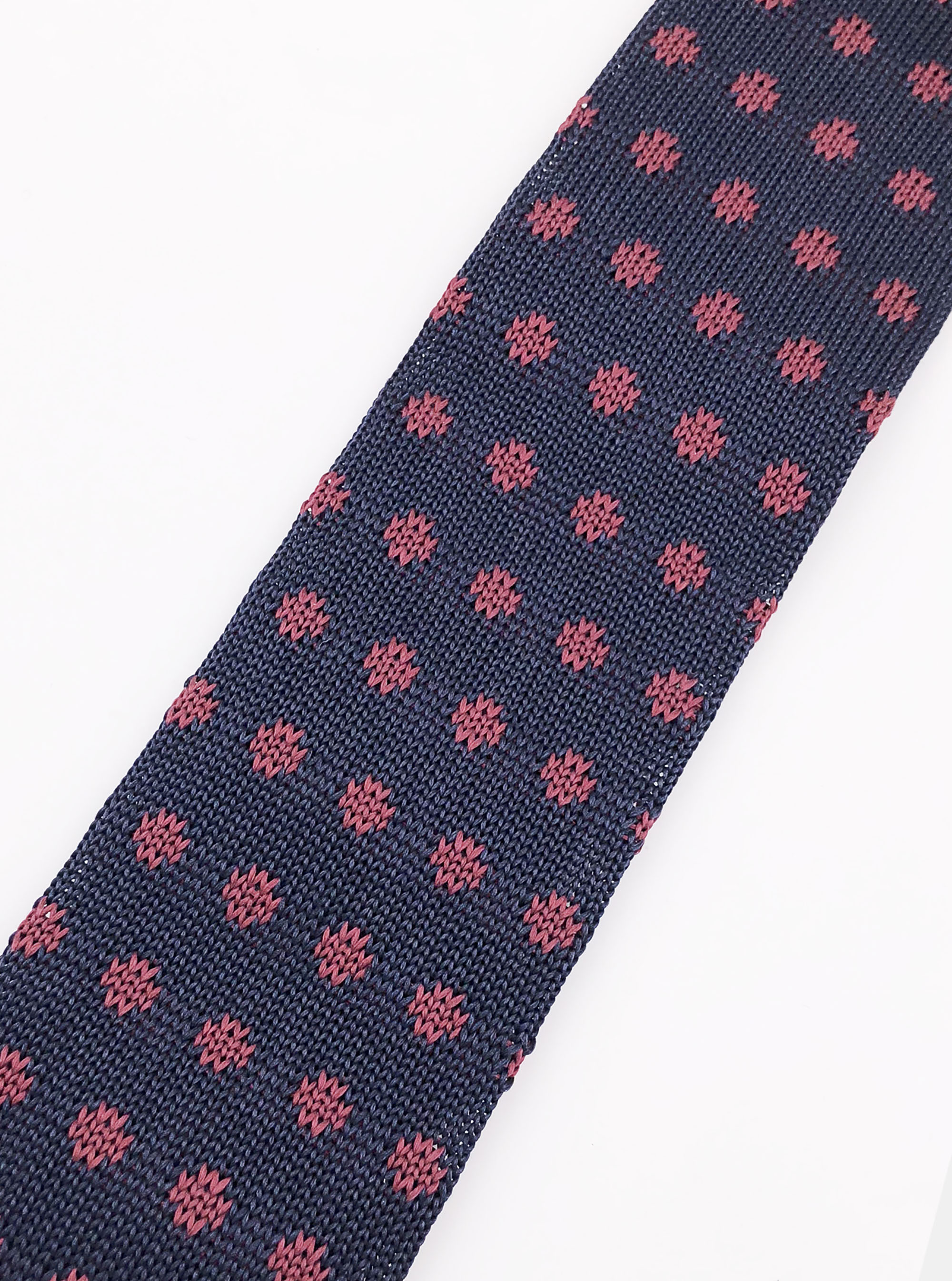 Cravatta in seta a maglia, BORDEAUX