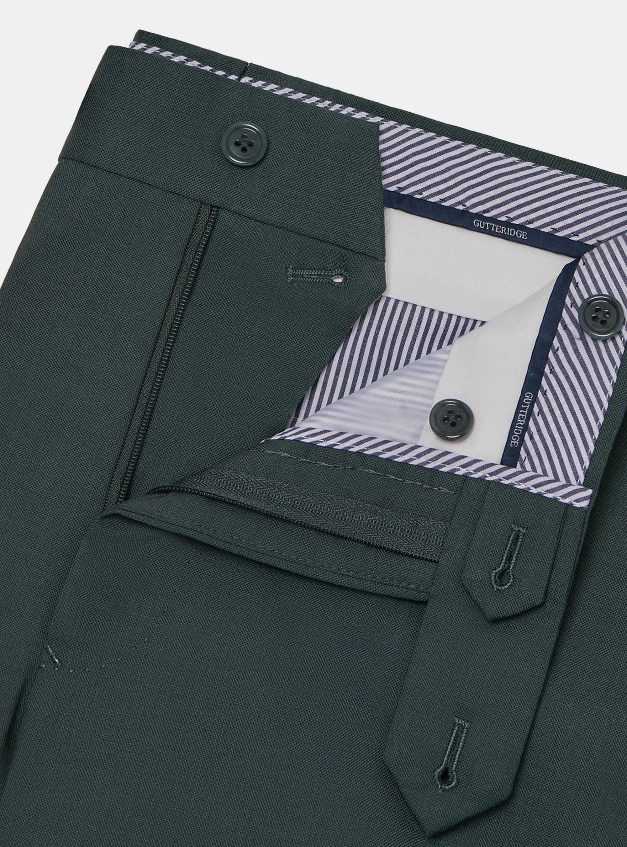 Pantaloni in pura lana Vitale Barberis Canonico, VERDE