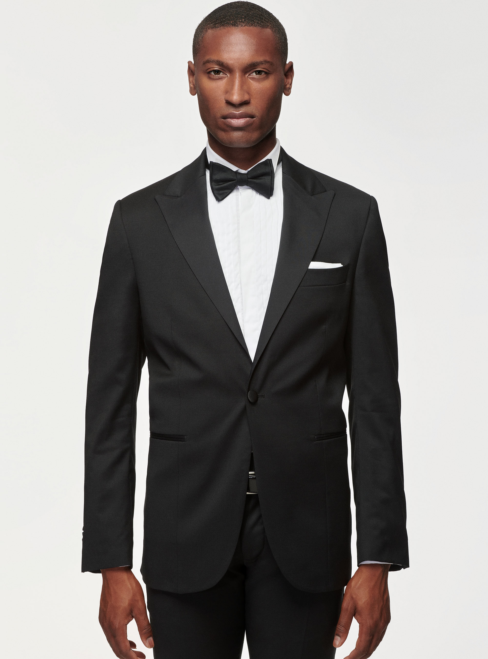 Giacca smoking in pura lana