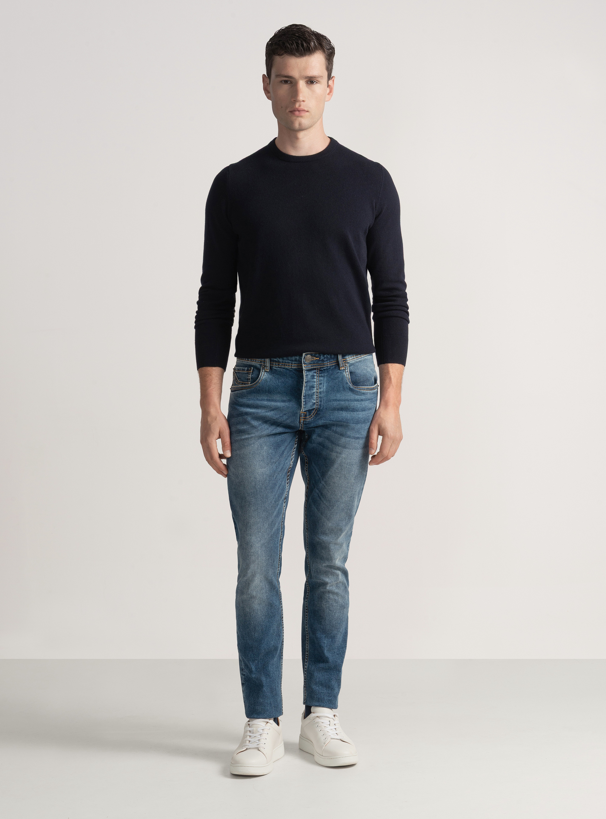 5 Tasche denim regular fit, BLU NAVY