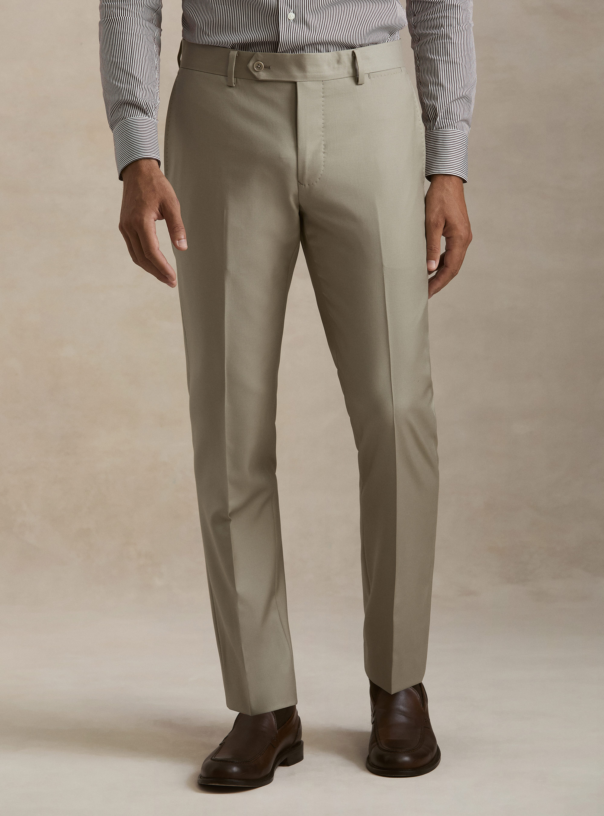 Pantaloni per abito in pura lana Vitale Barberis Canonico, SABBIA 0591C