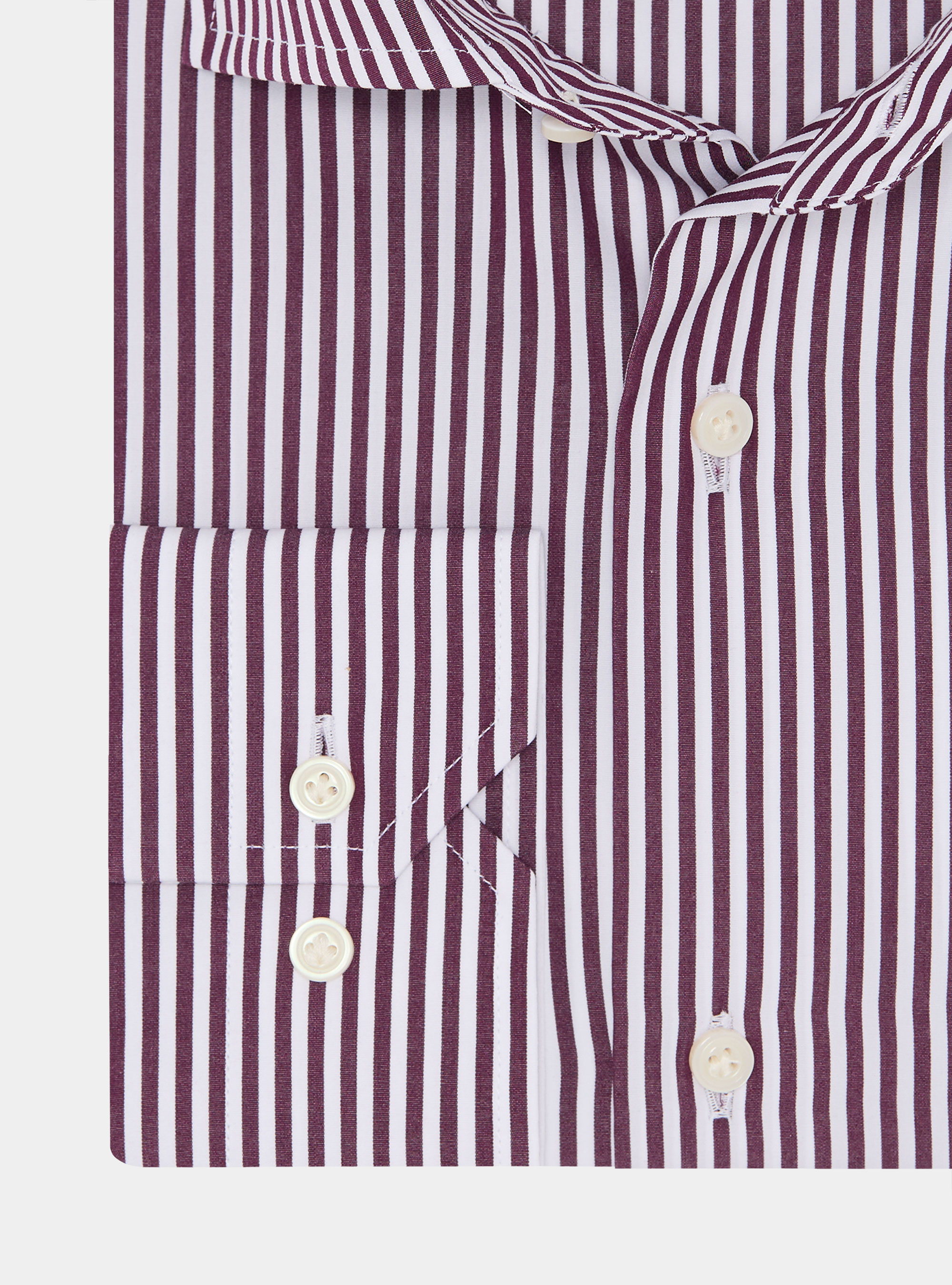 Camisa de popelina de algodón a rayas, VINACCIA 0401C